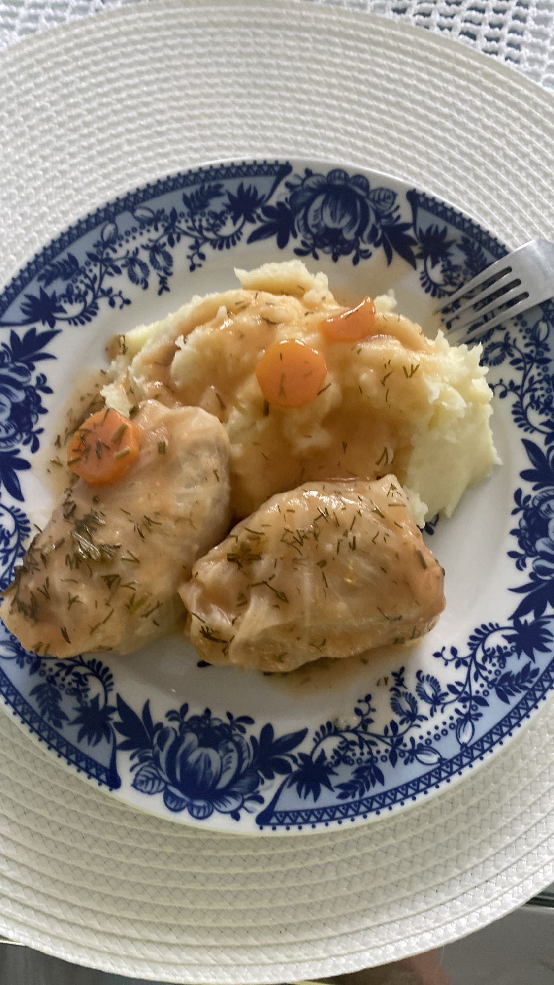 Gołąbki z puree ziemniaczanym