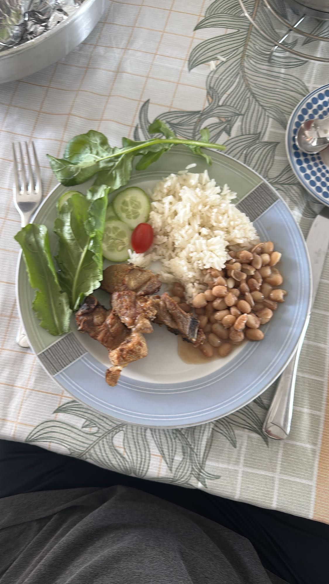 Arroz, feijão e carne