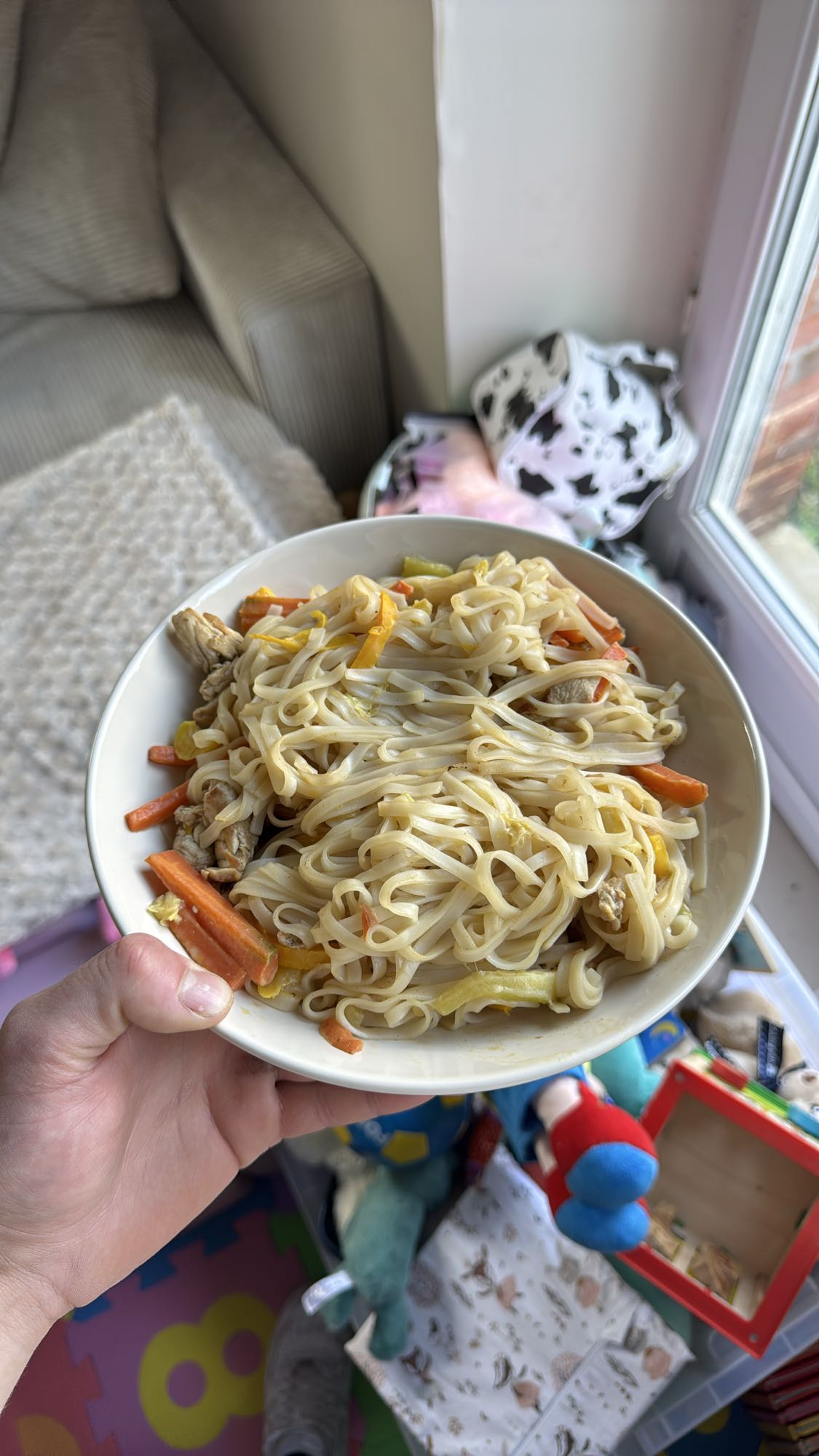 Nouilles sautées au poulet