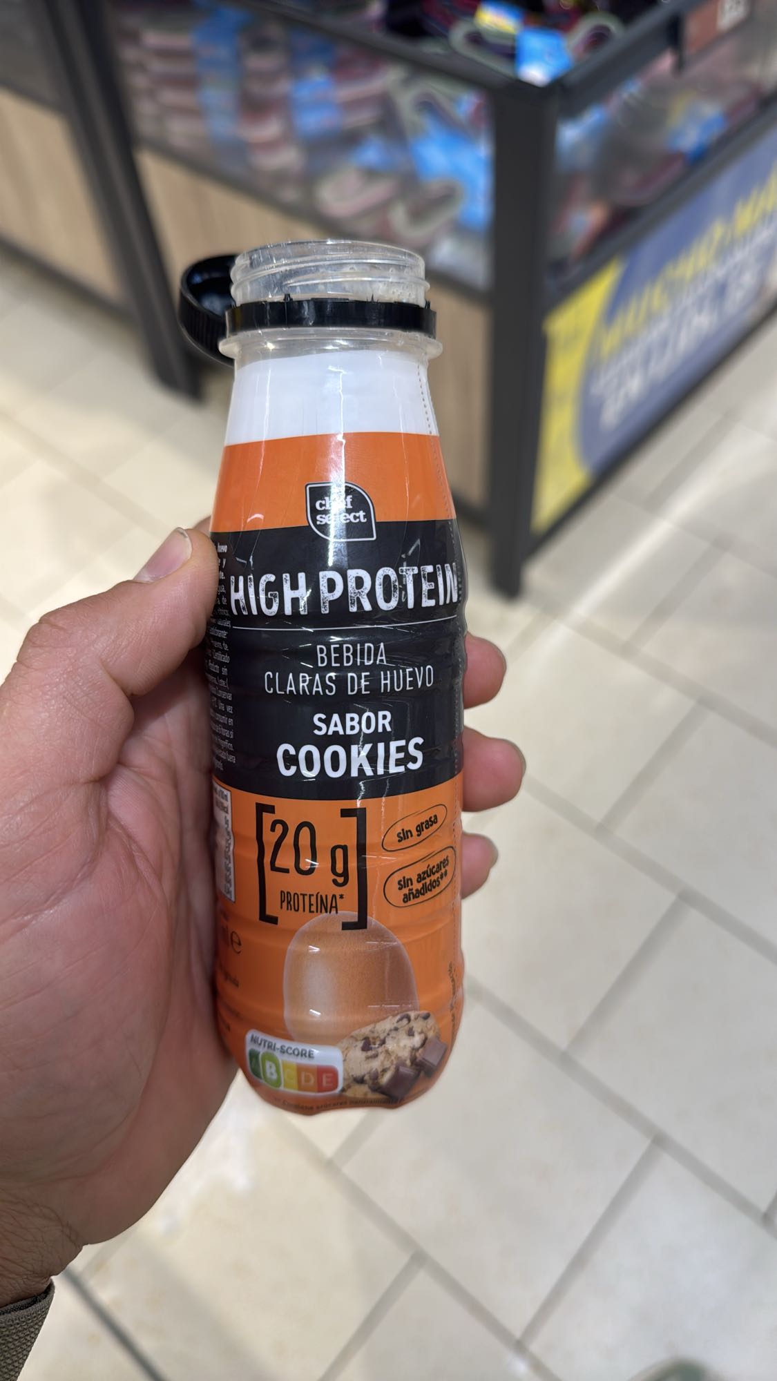 bebida clara huevo cookies