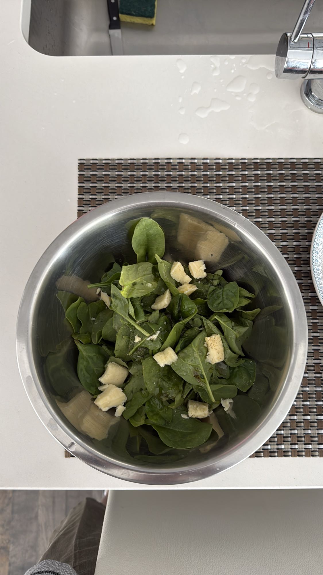 salade épinards fromage