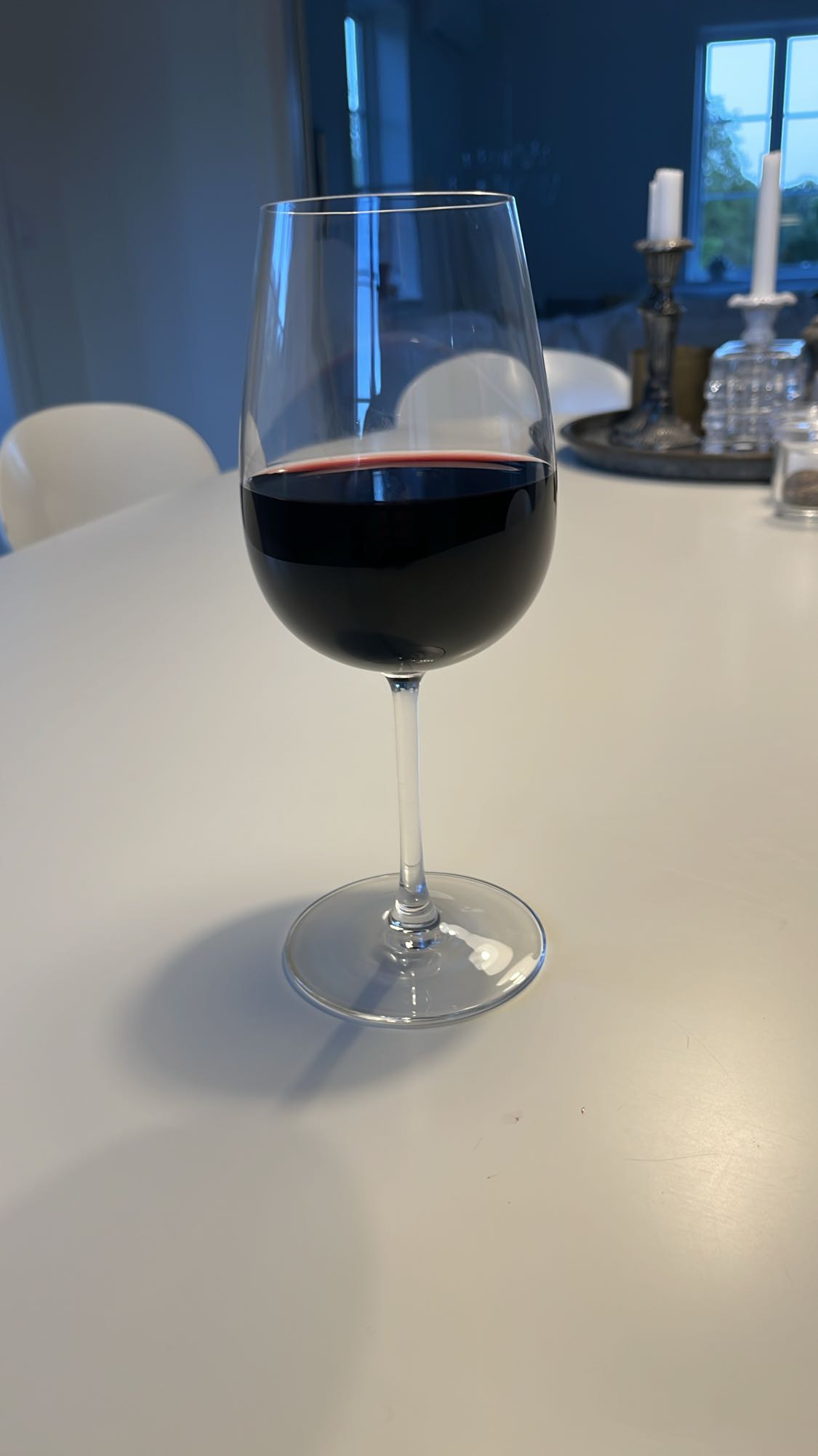Glas rött vin