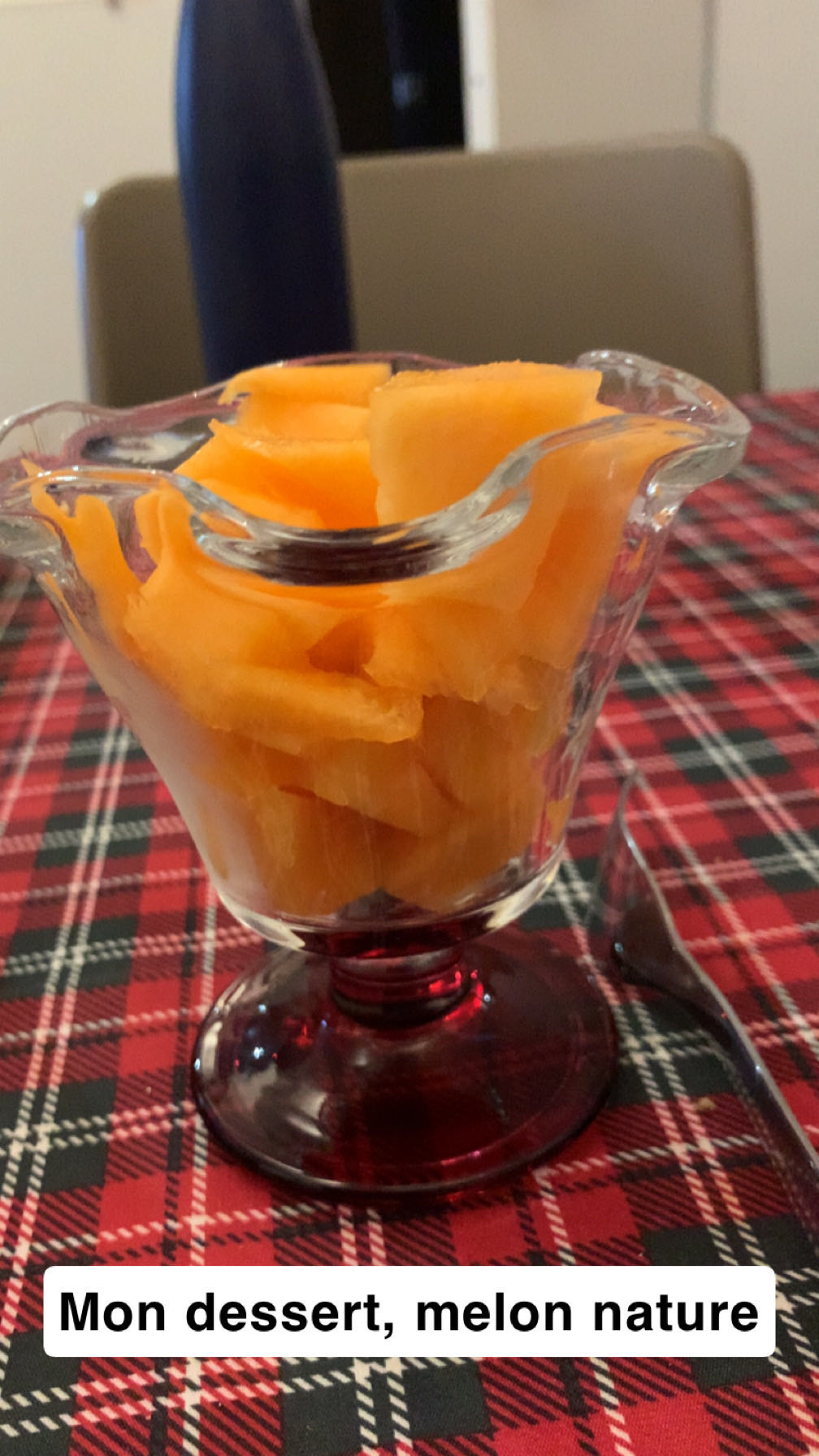 Melon frais en coupe