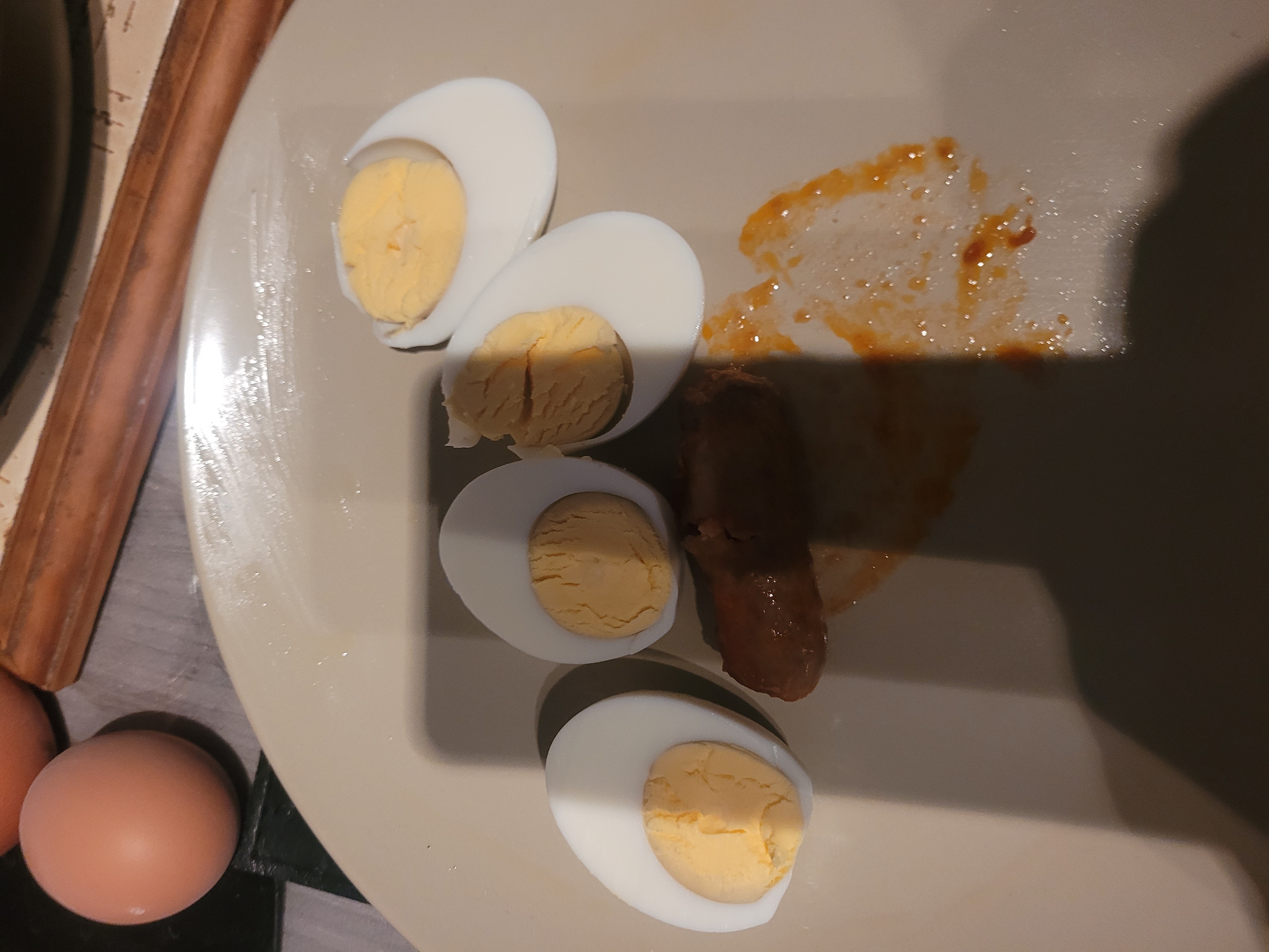 Oeufs et saucisse