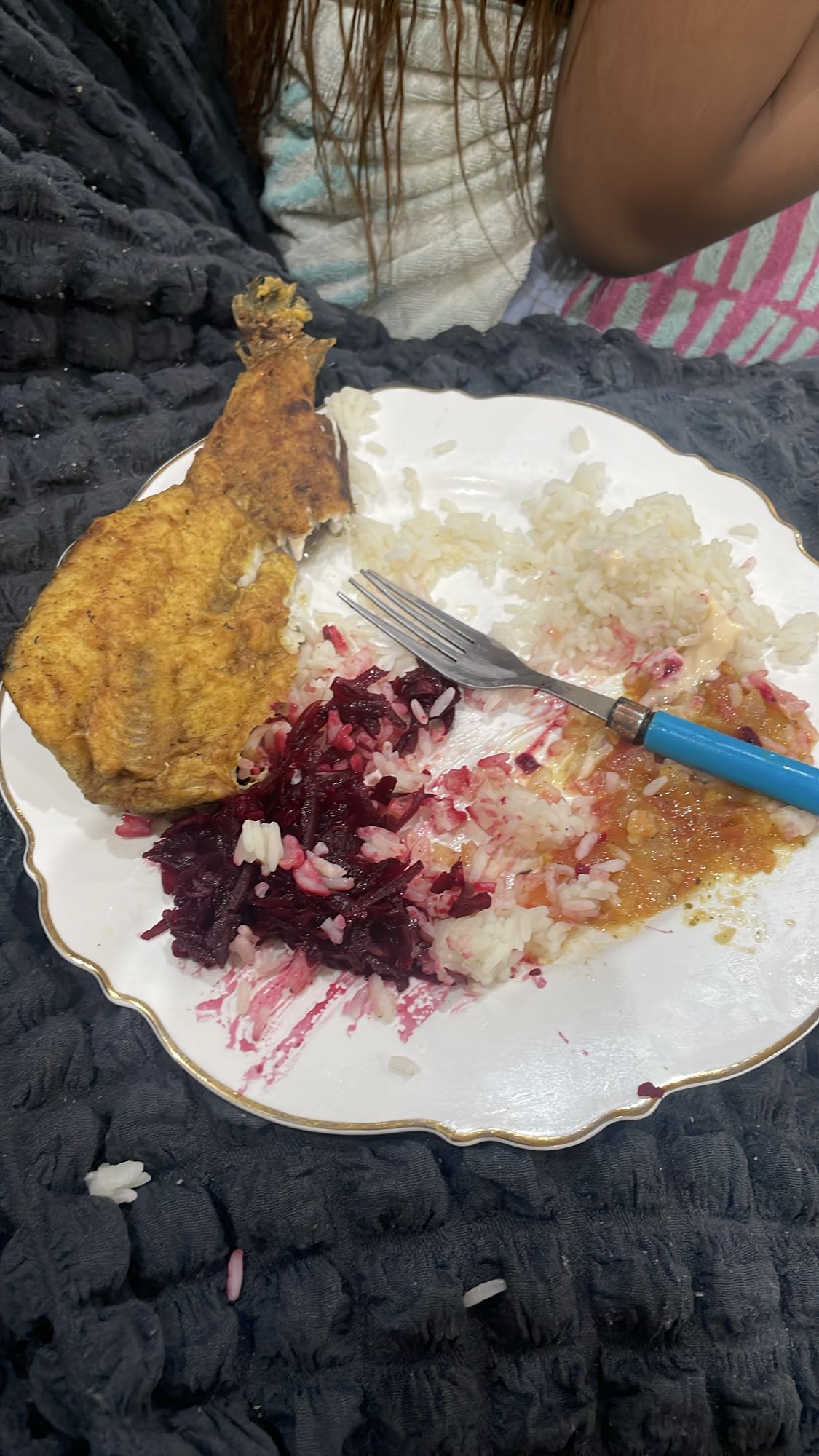 Fried fish with rice