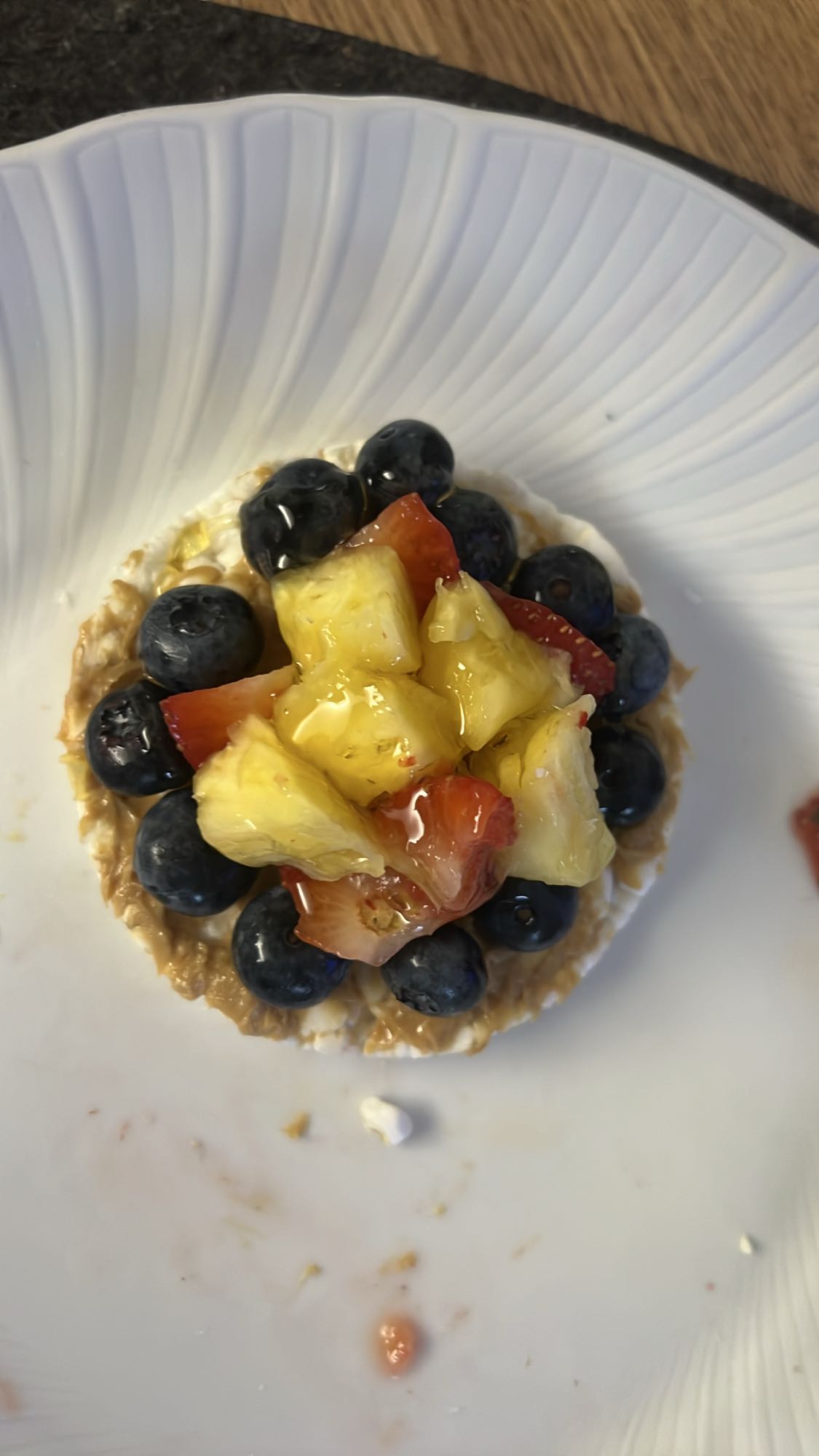 Rice cake fruit medley