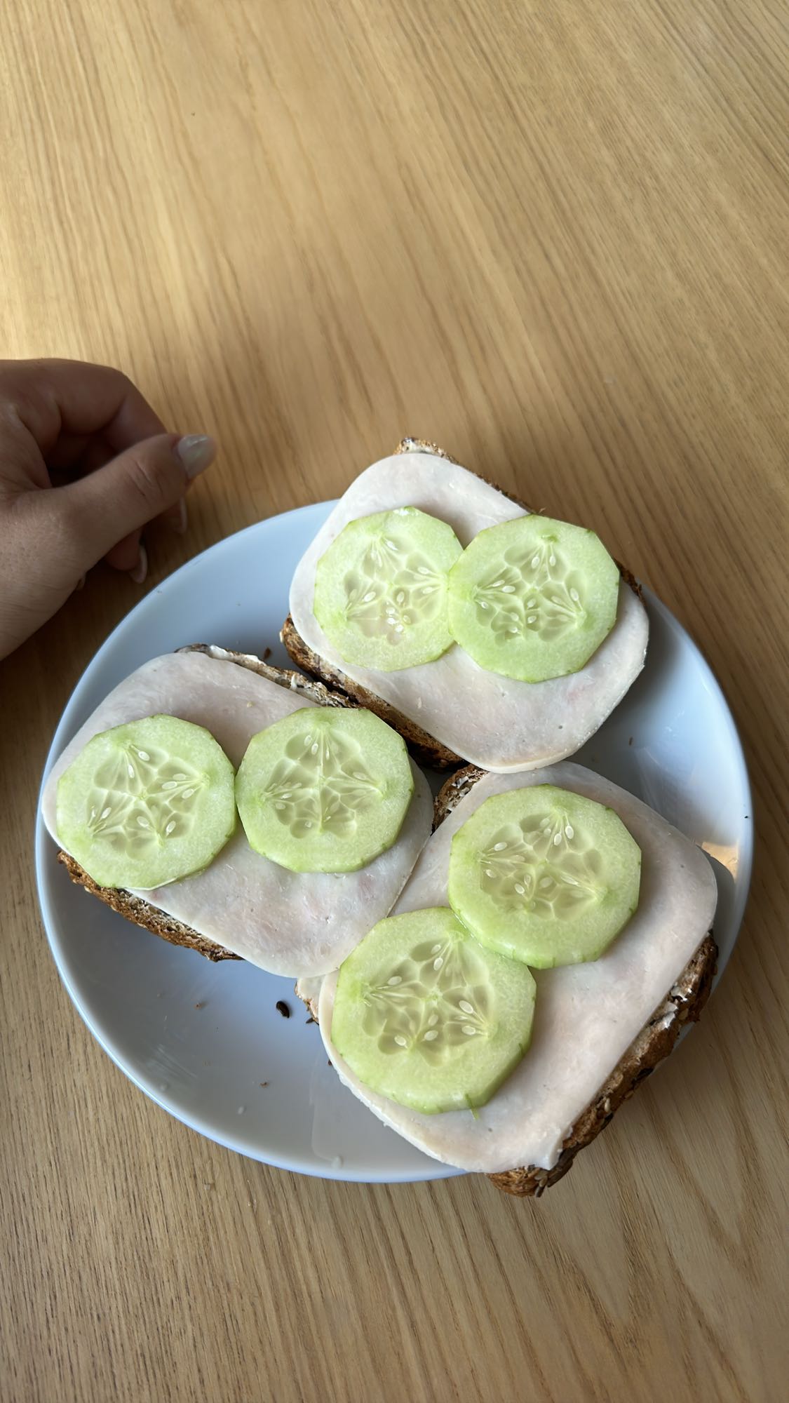 Kanapki z indykiem i ogórkiem