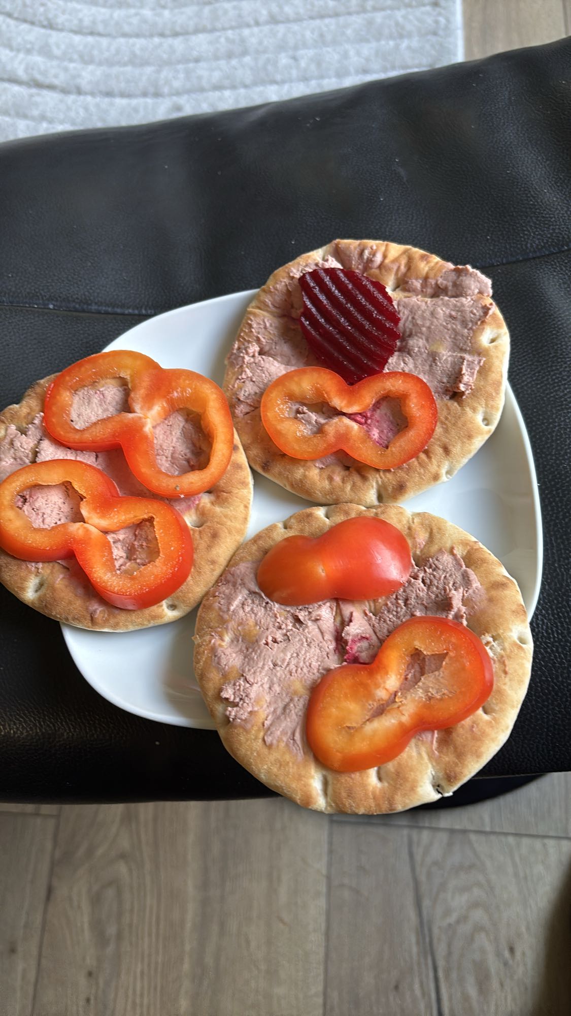 Polarbrød med leverpostei