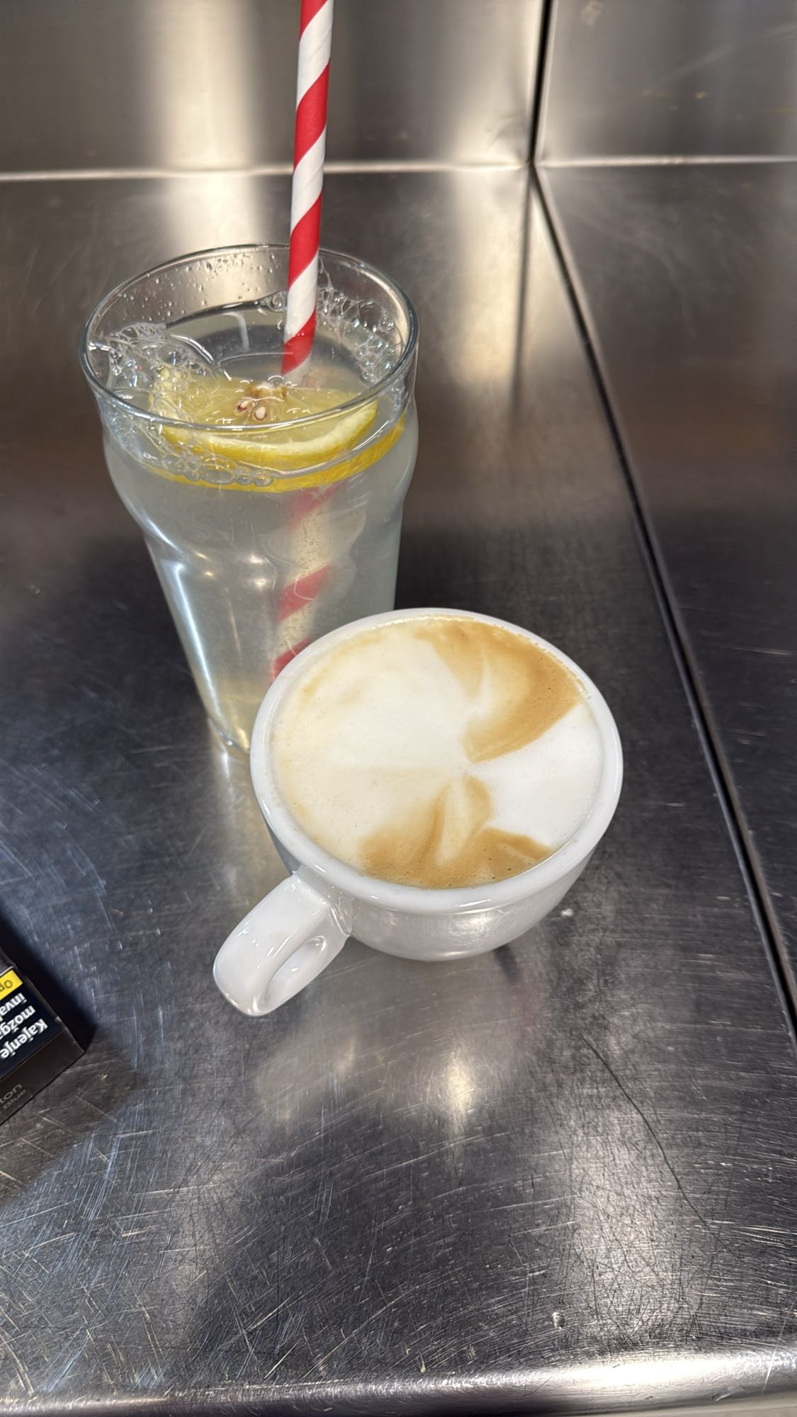 Coffee and Lemon Water