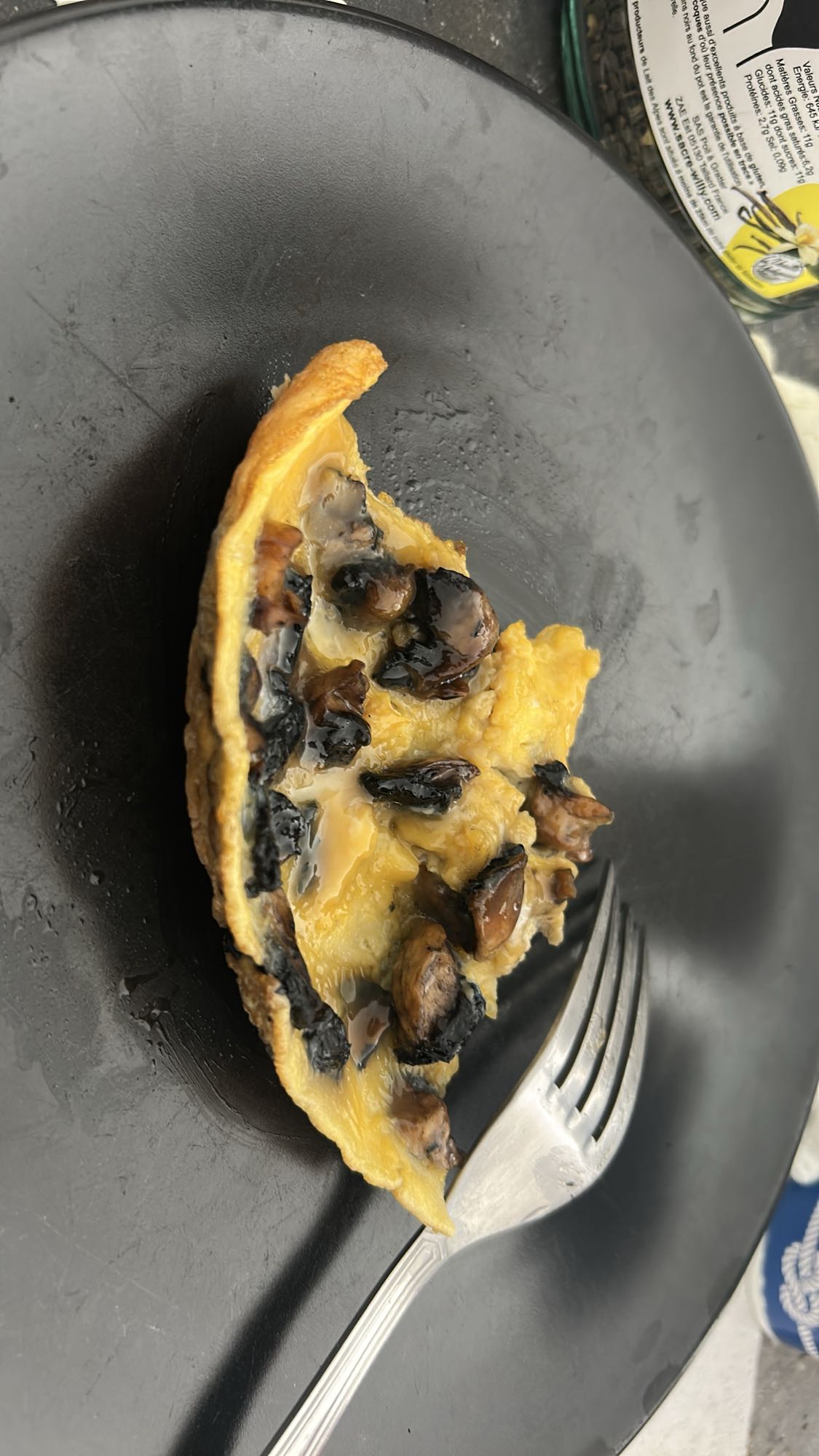 Omelette aux champignons