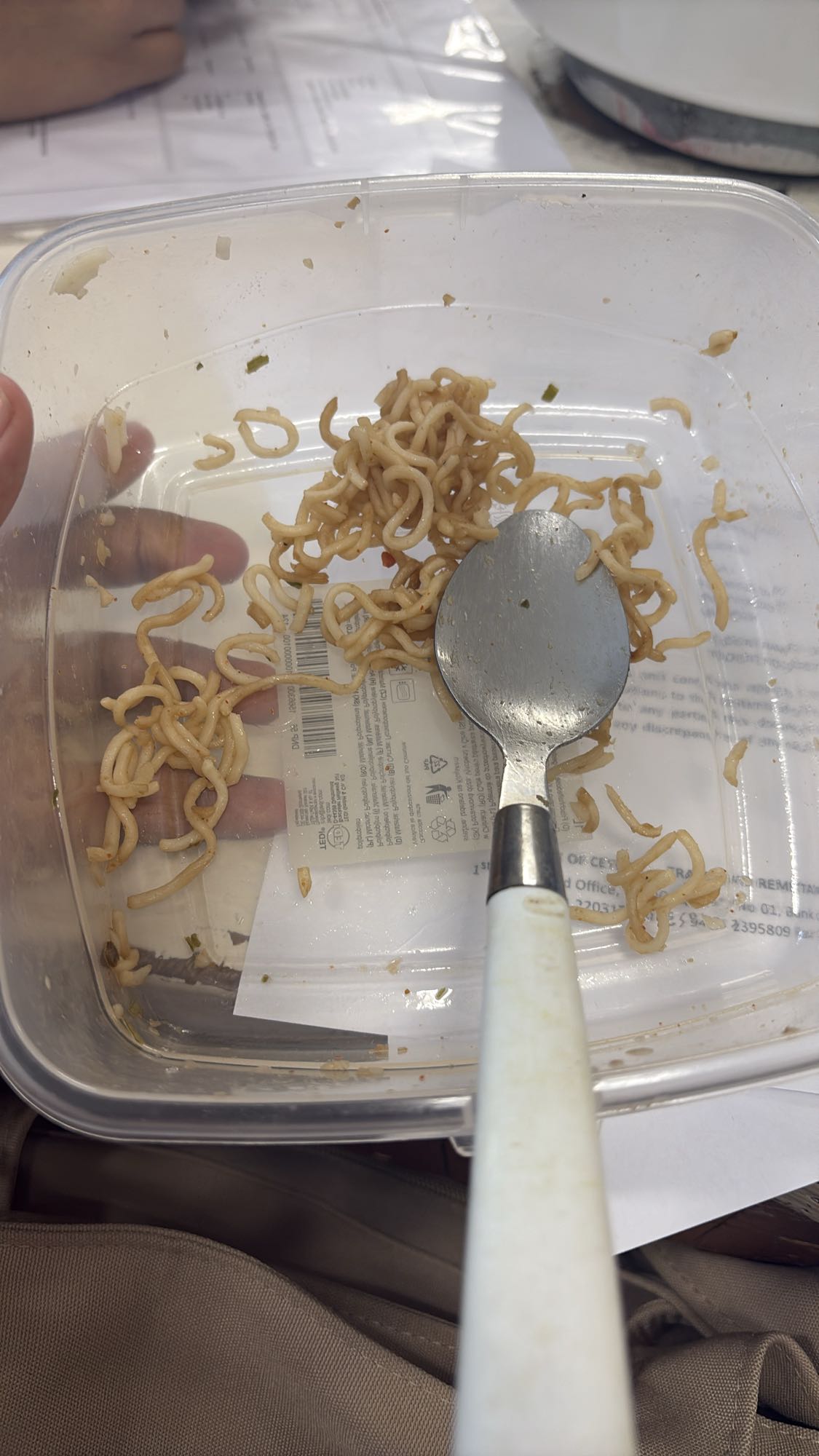 Leftover Instant Noodles