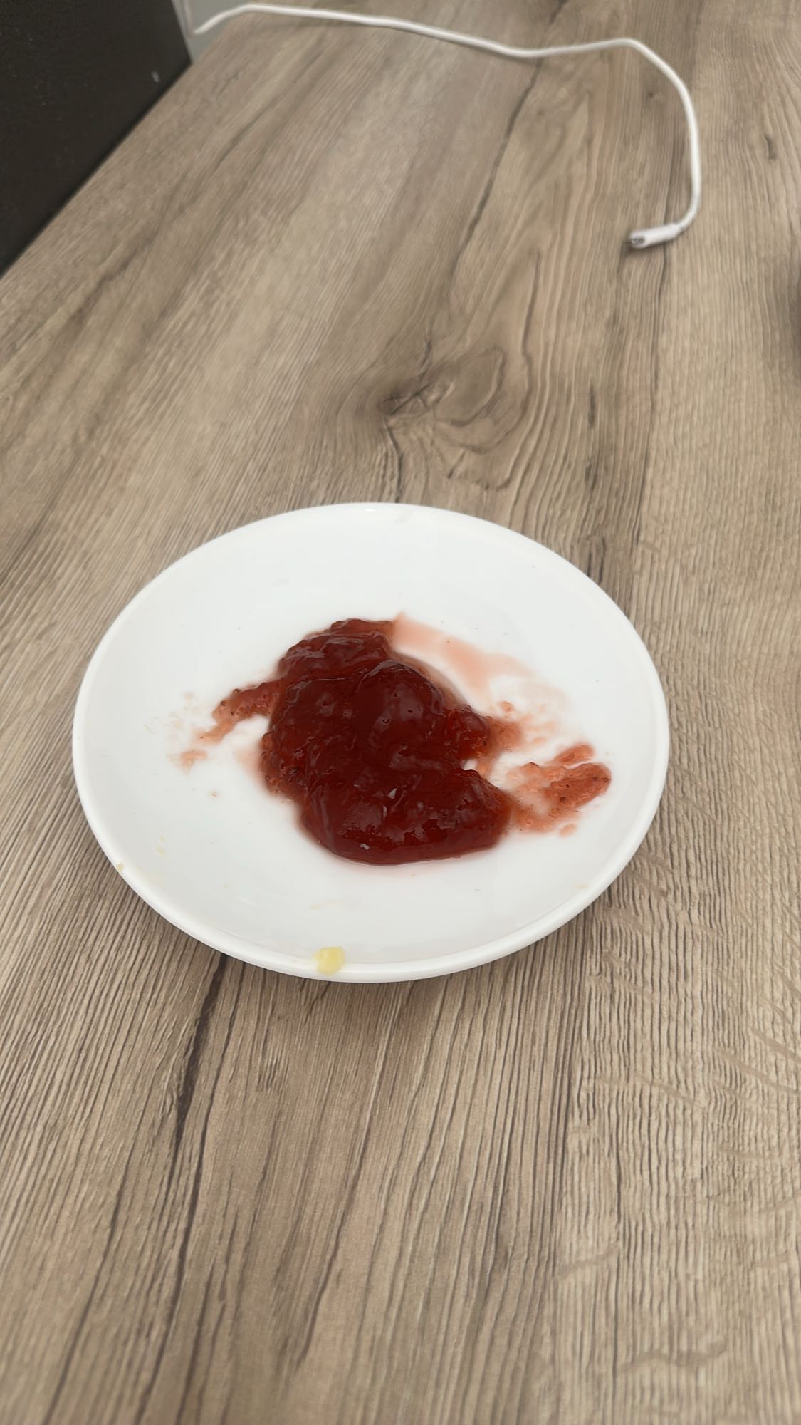 assiette de ketchup