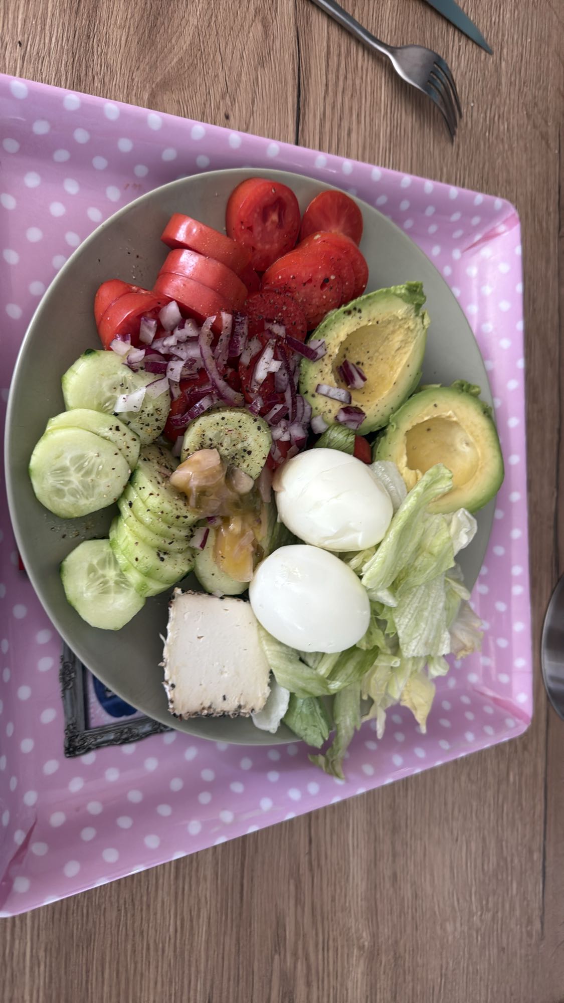 Salade fraîche protéinée