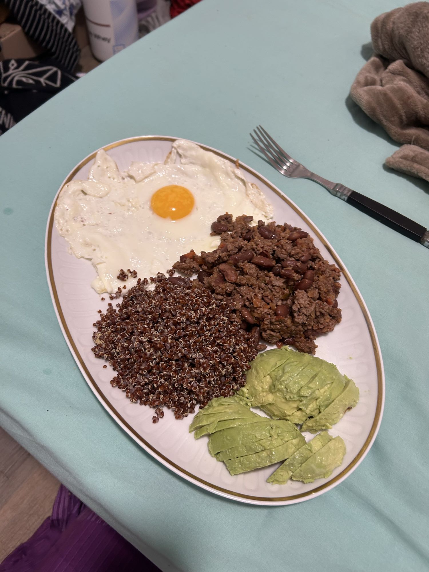Assiette protéinée quinoa