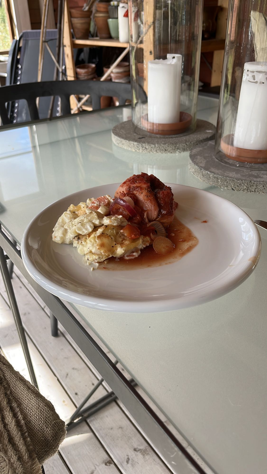 Kyckling med gratäng