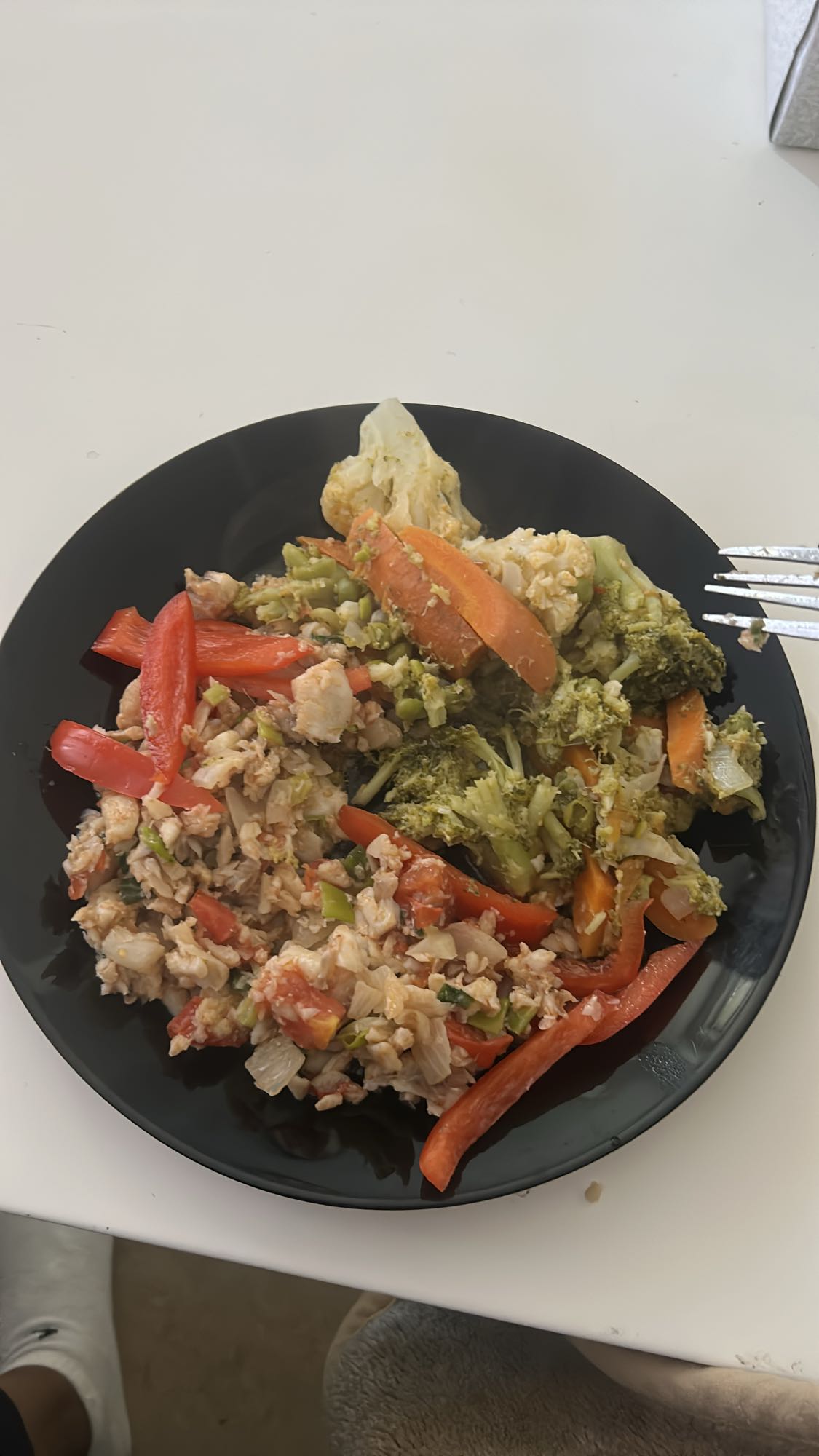 Kip met groenten roerbak