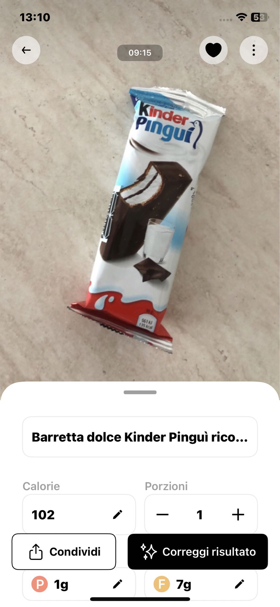 Kinder Pinguì barretta