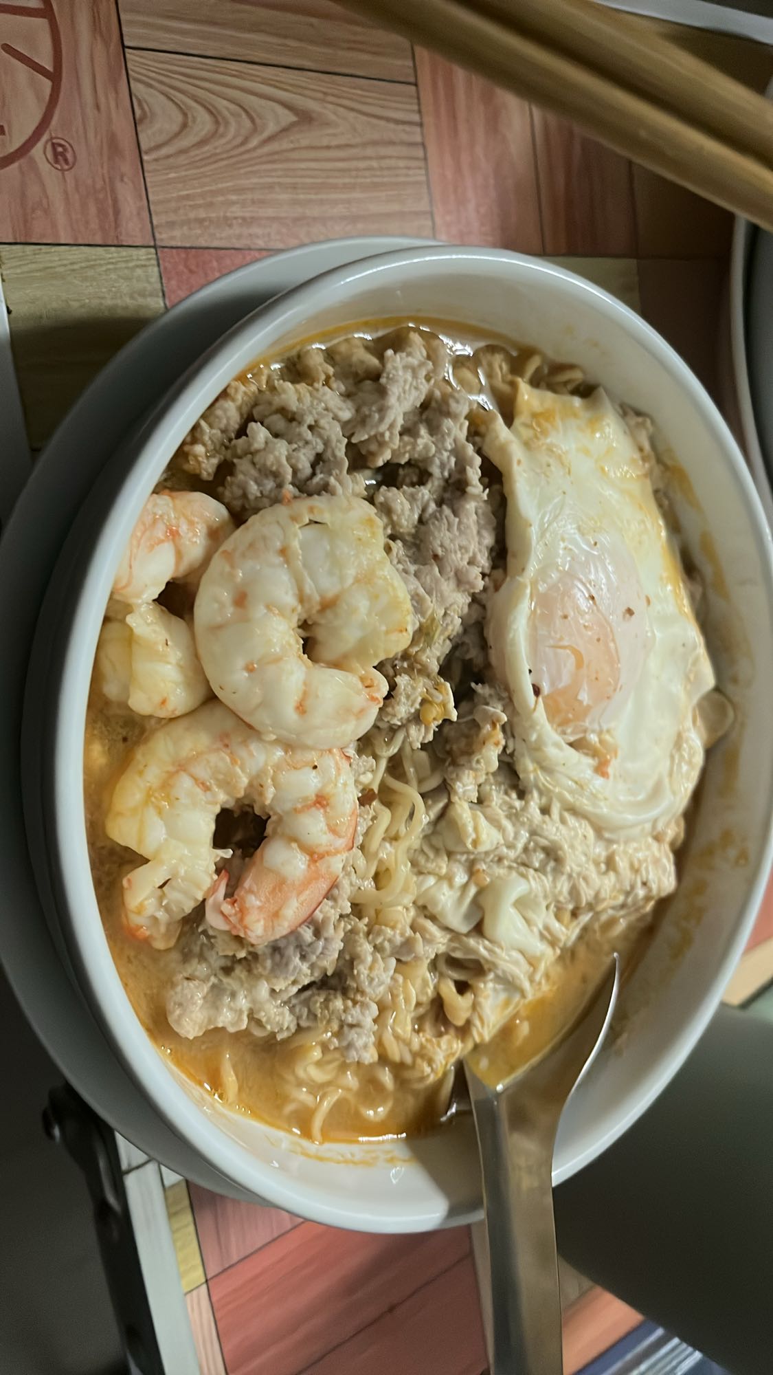 Shrimp Pork Ramen Bowl