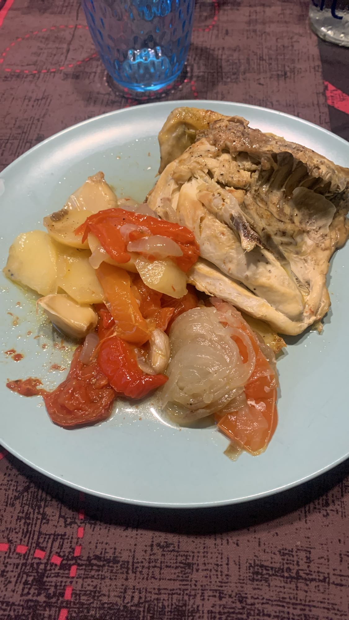 Pescado con verduras