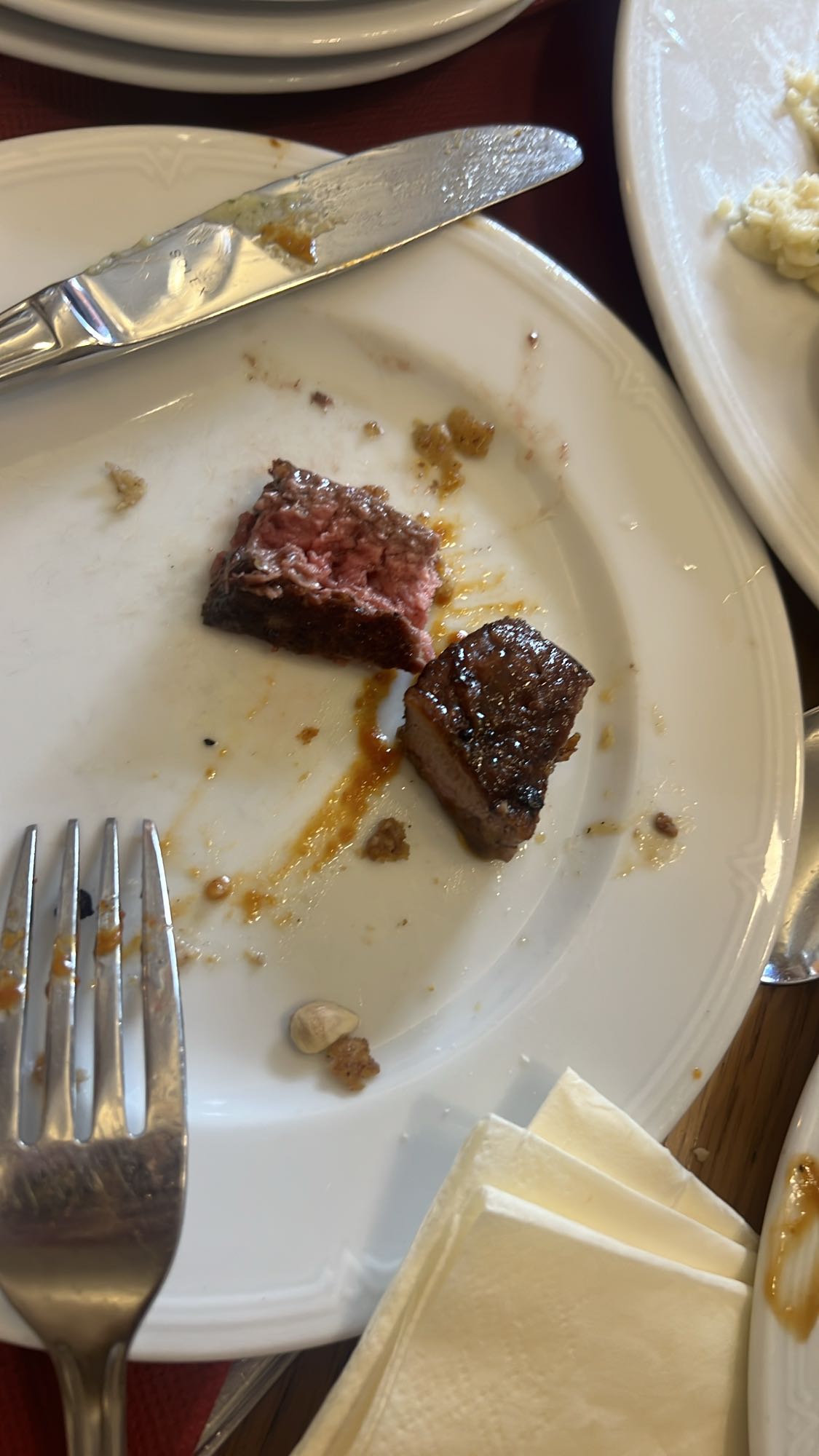 trozos de carne asada