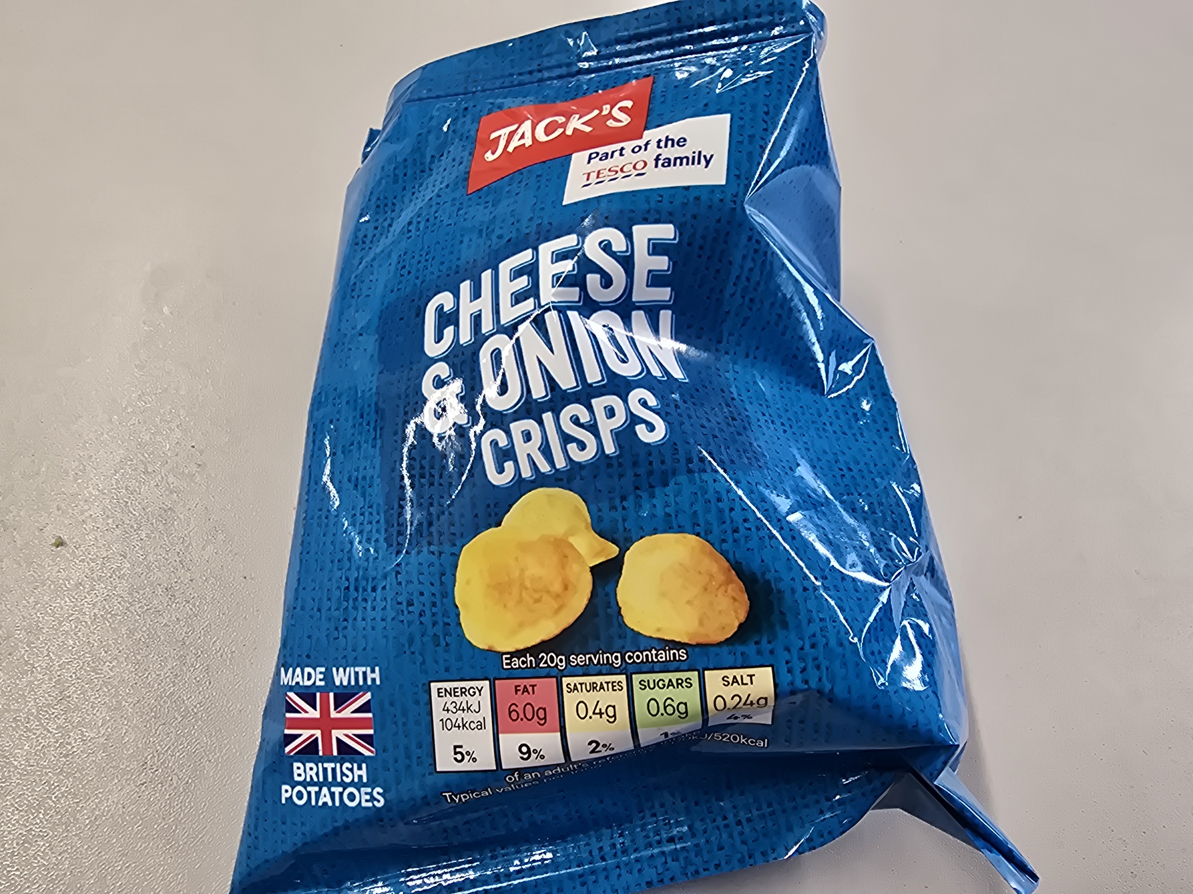 Cheese & Onion Crisps