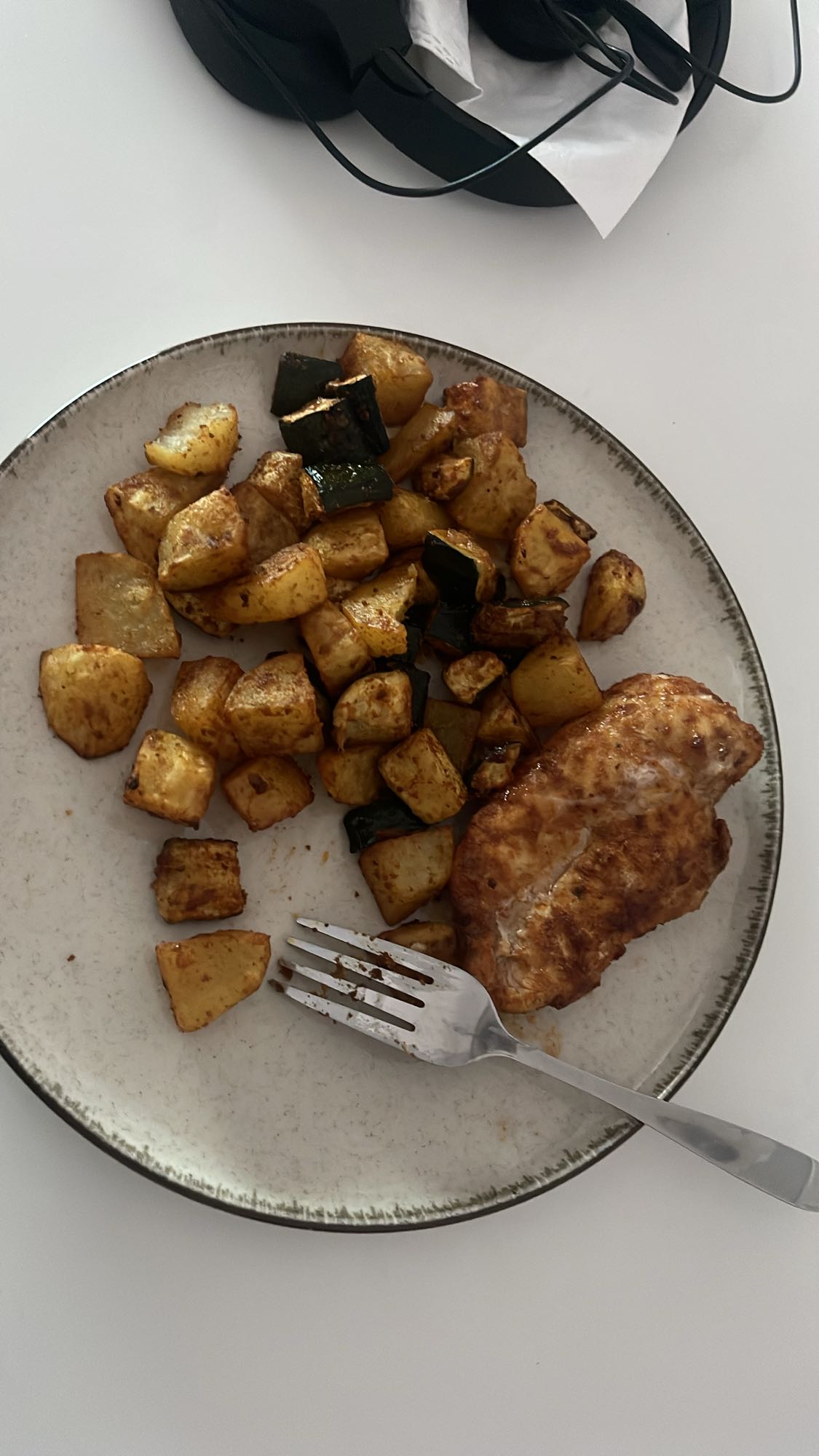 Poulet et légumes rôtis