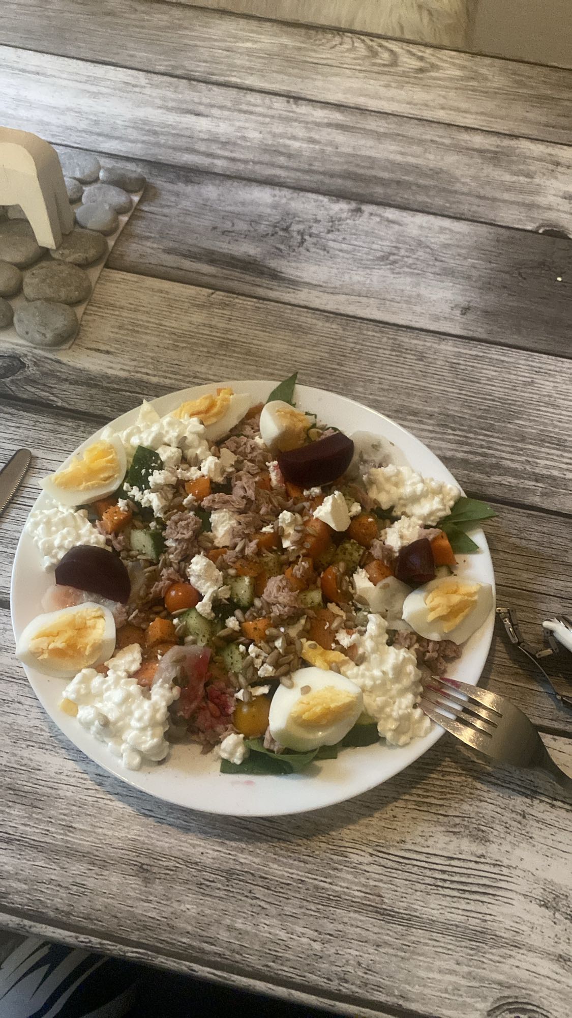 Ägg- och tonfisksallad