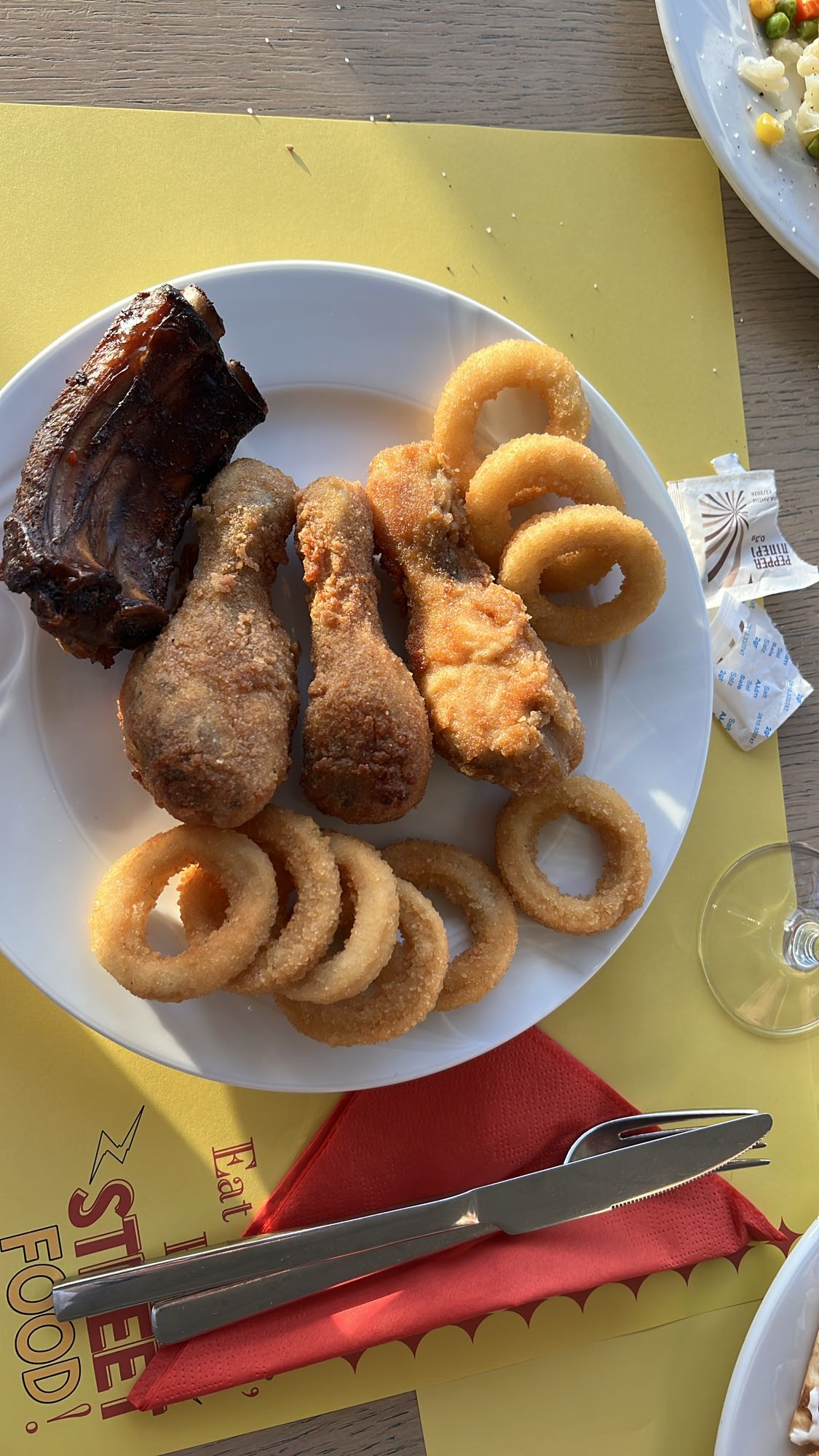 Smażony zestaw mięsny