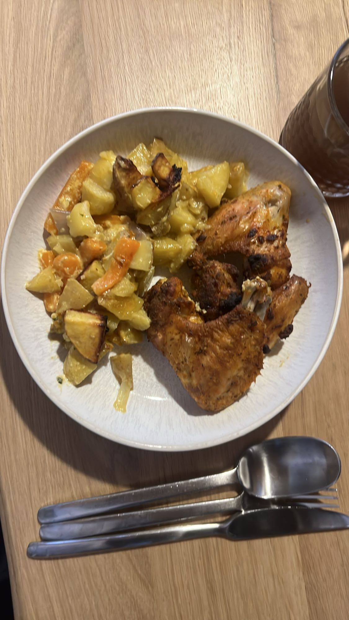 Kip met geroosterde groenten