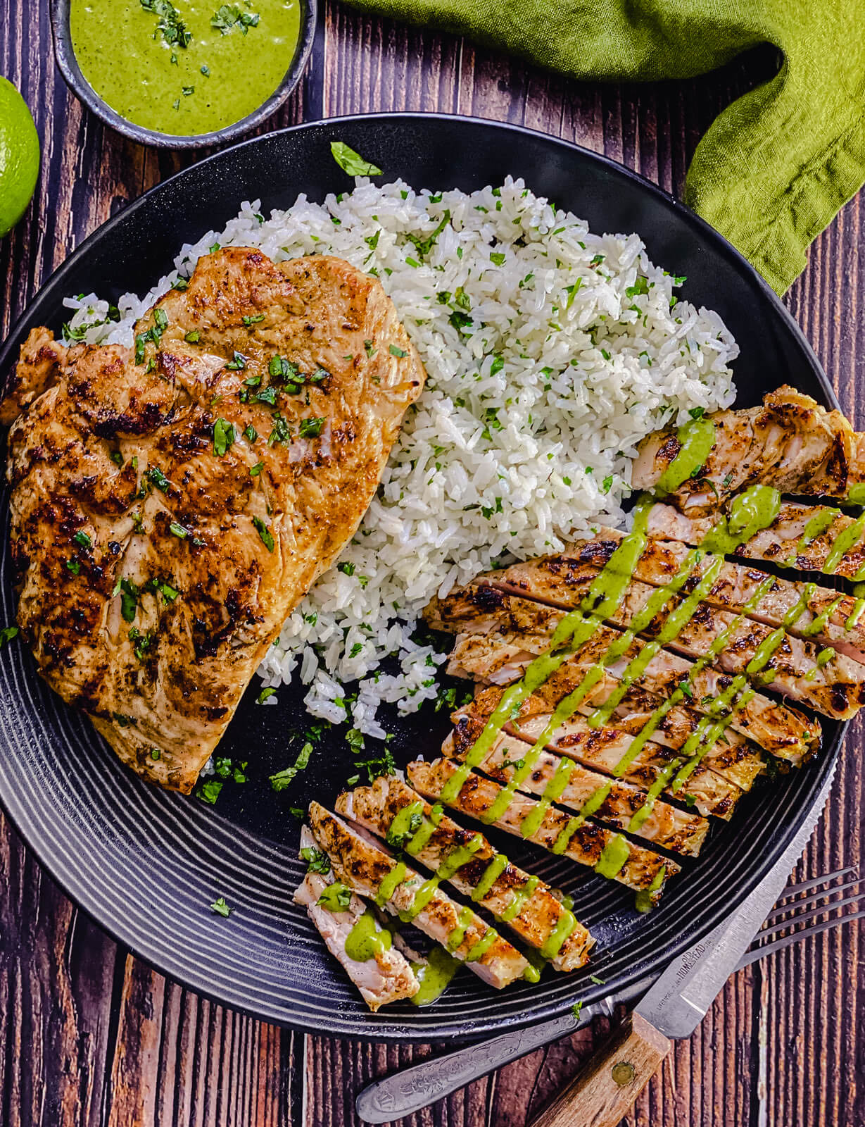 Grilled Chicken with Rice