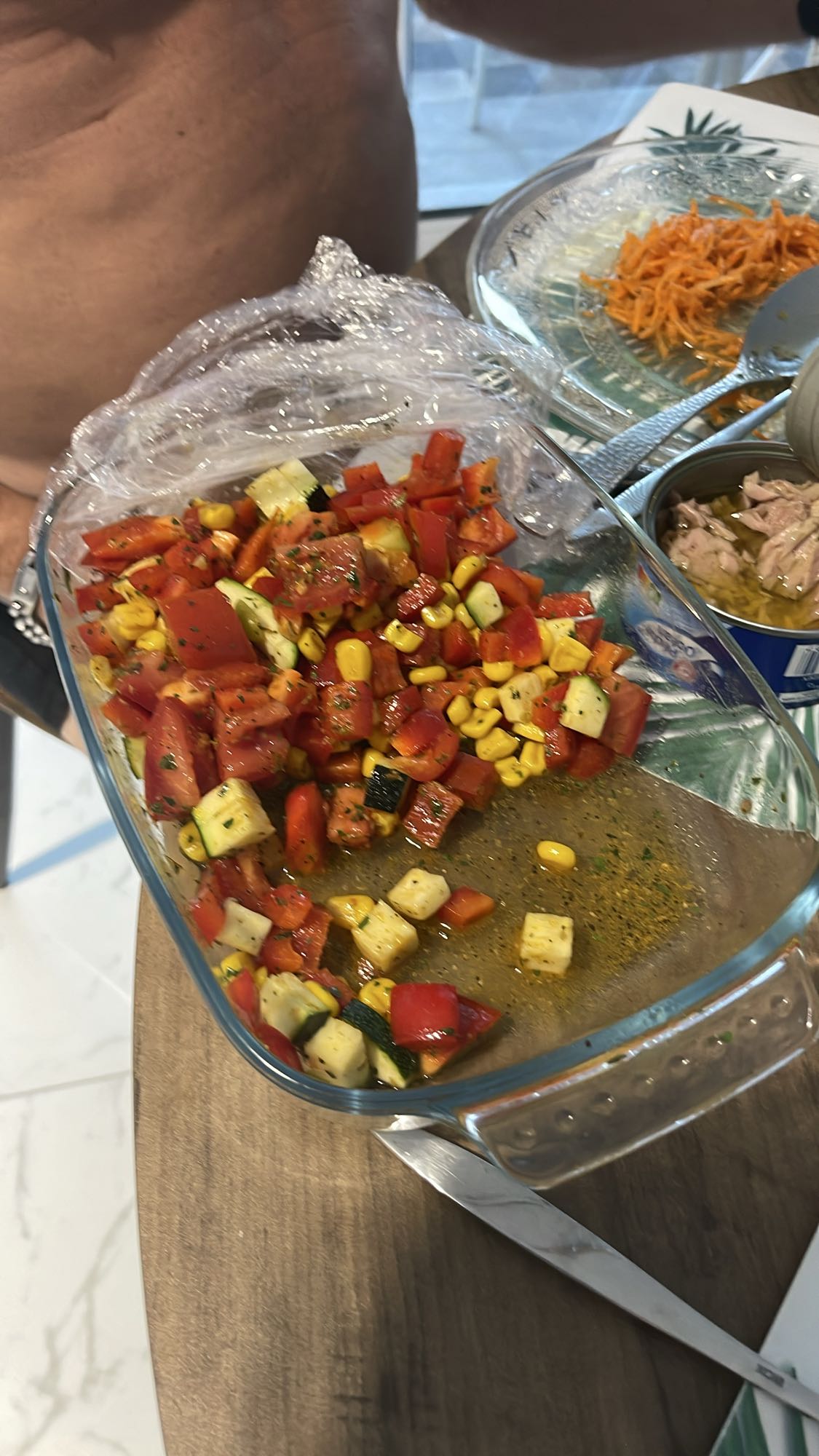 Salade de légumes frais