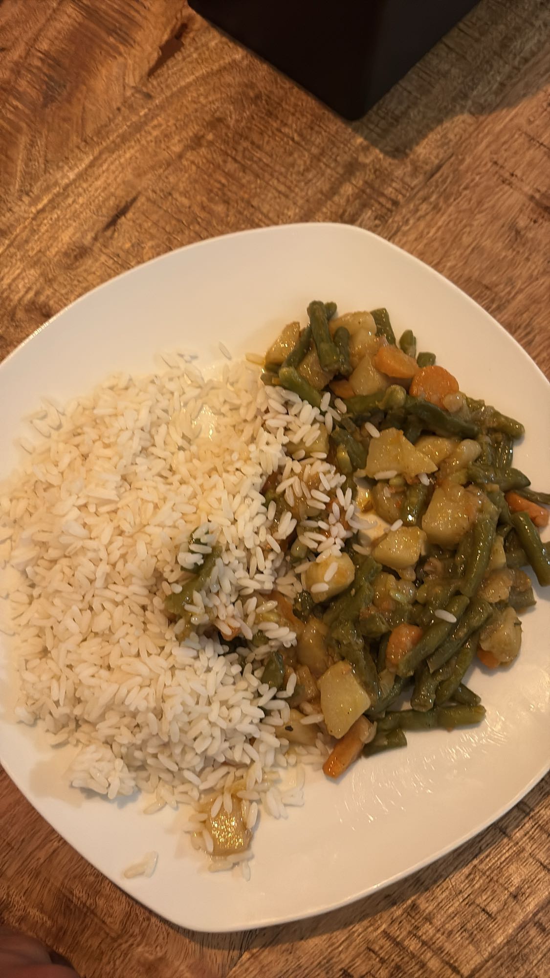 Rijst met groentenstoof