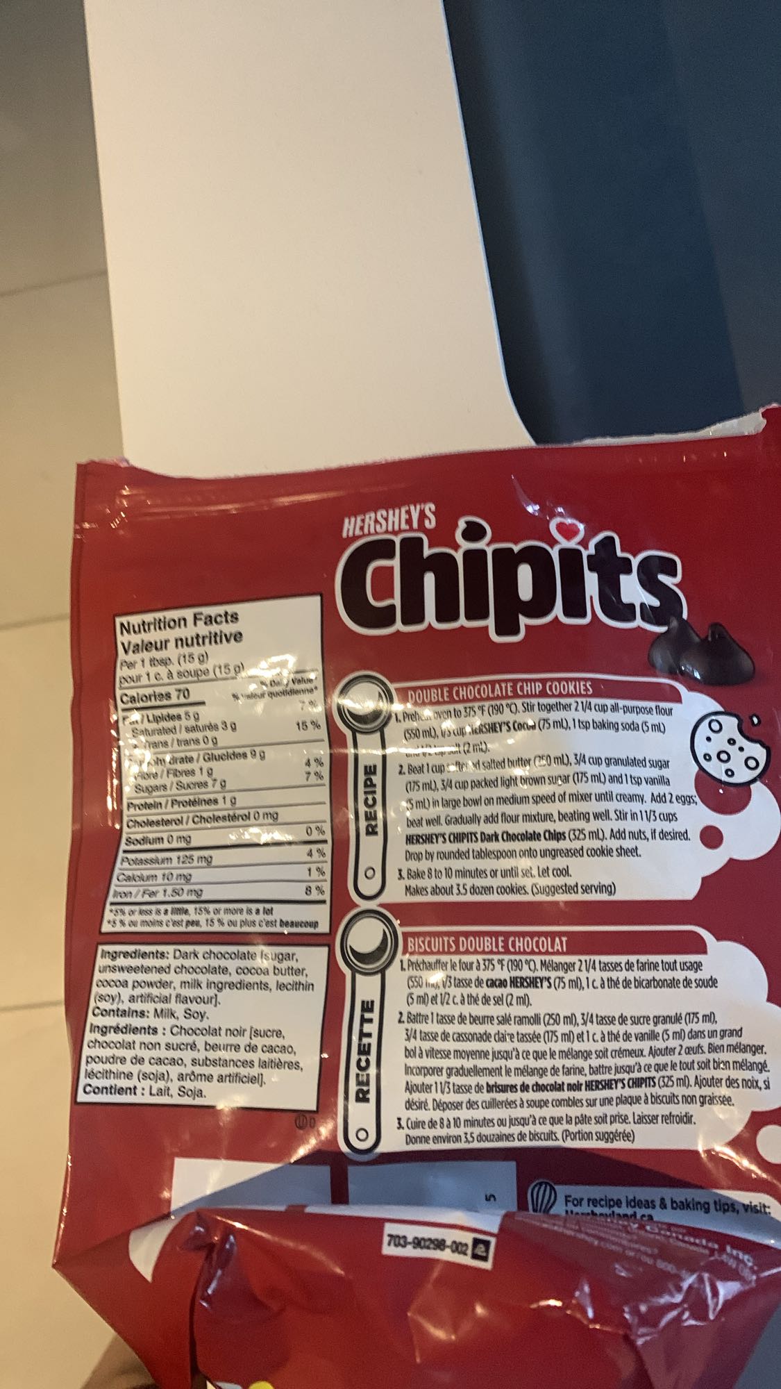 Pépites chocolat noir