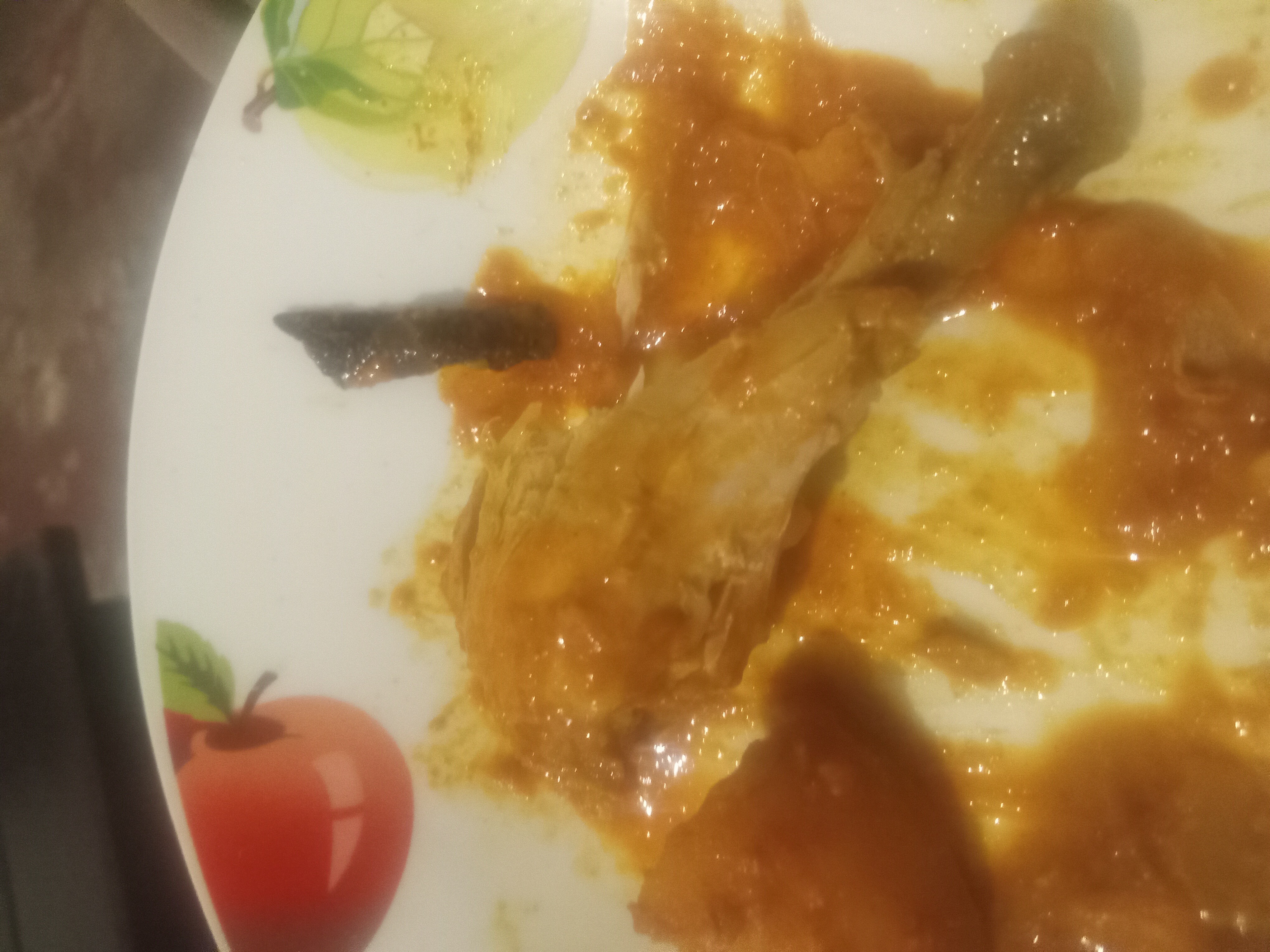 Chicken drumstick in sauce