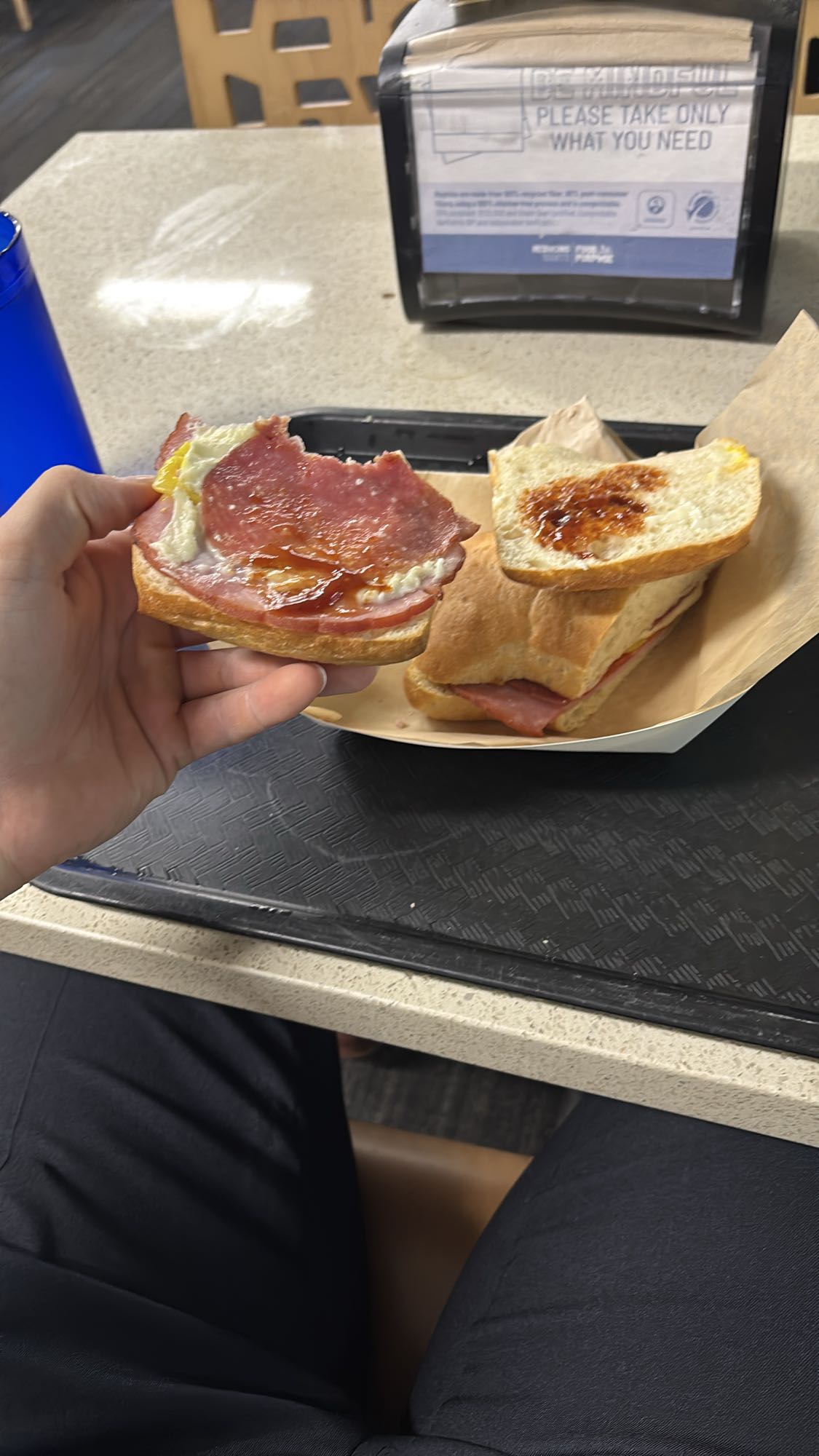 sándwich de salami