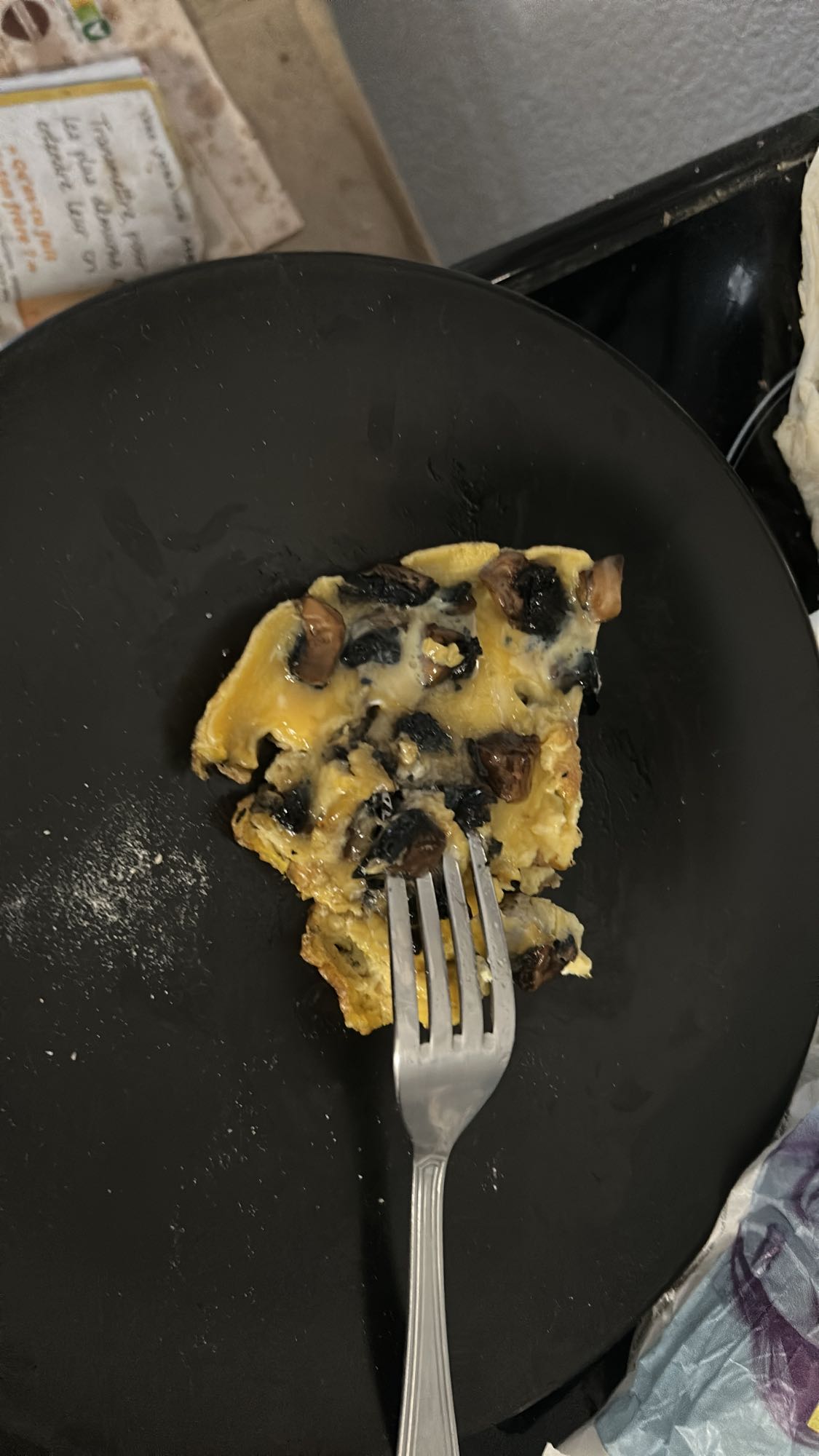 Omelette aux champignons