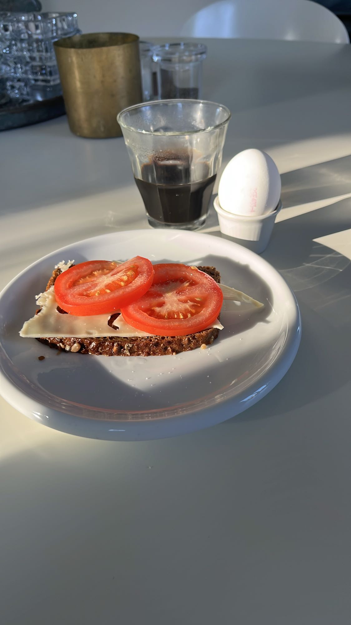 Frukostmacka med ägg