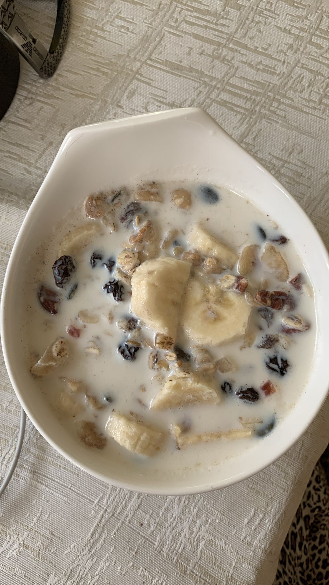 Mleko z musli i bananem