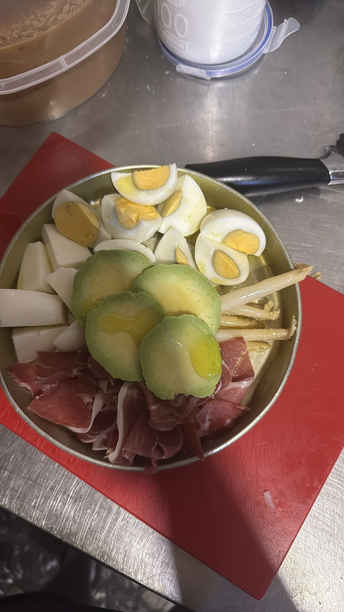 Ensalada variada con jamón
