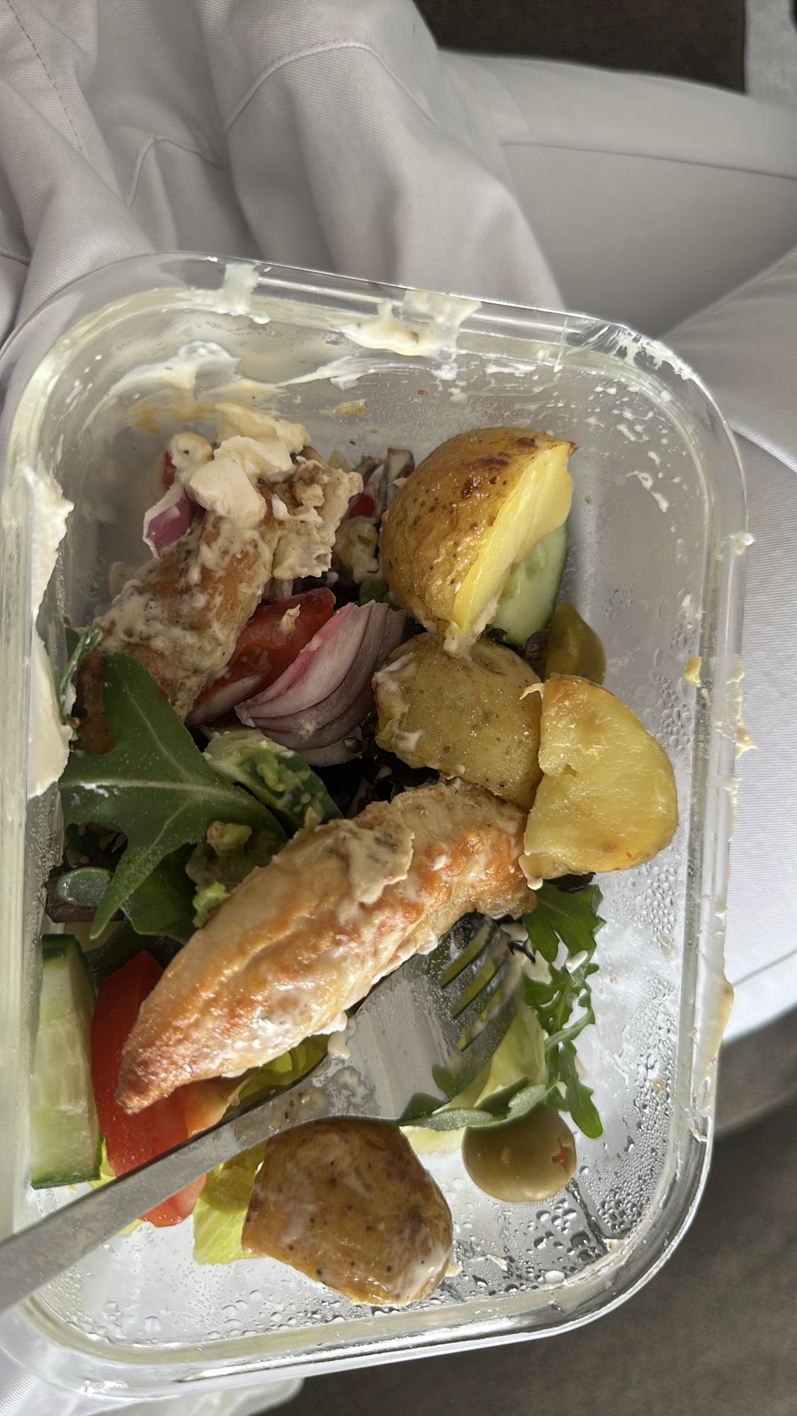 Kycklingsallad med potatis