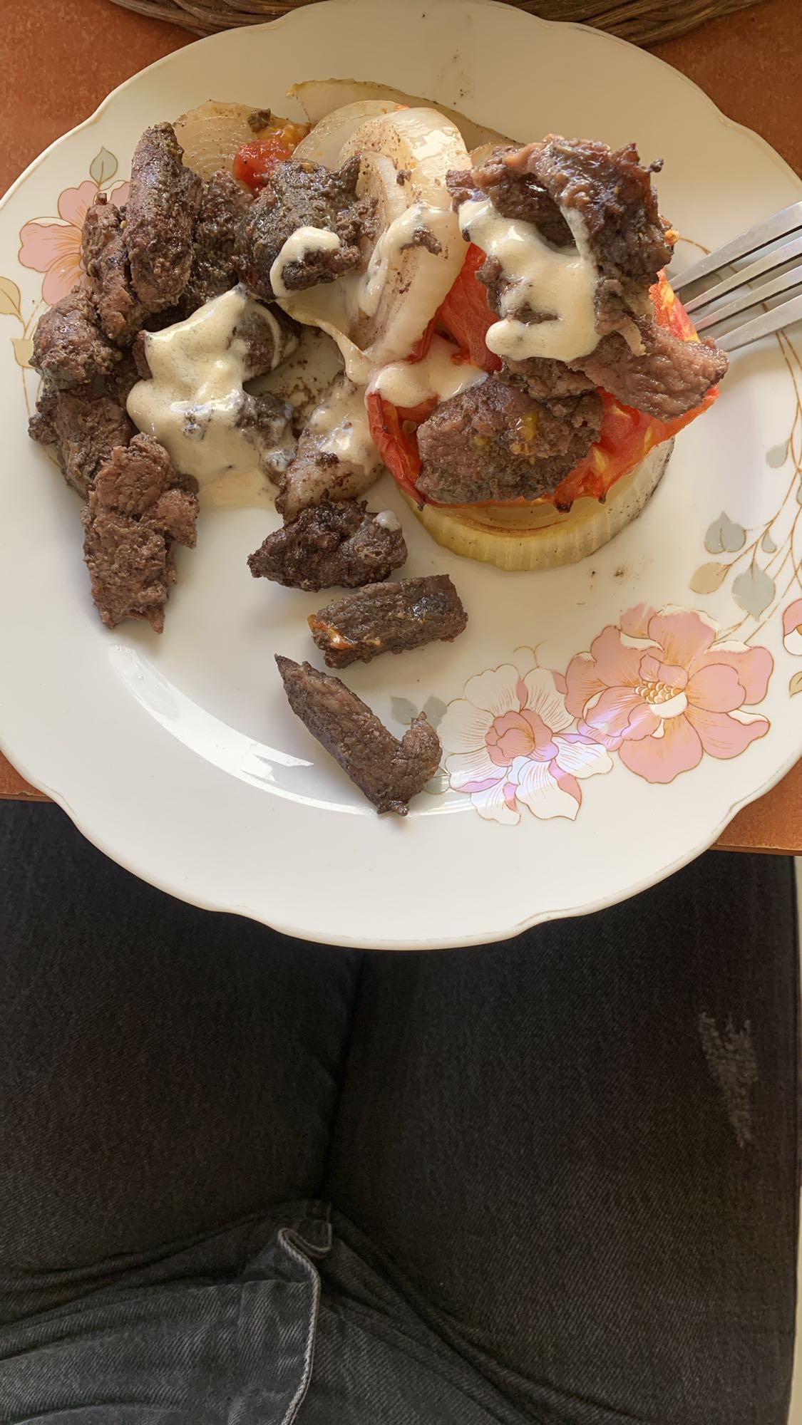 Beef liver with veggies