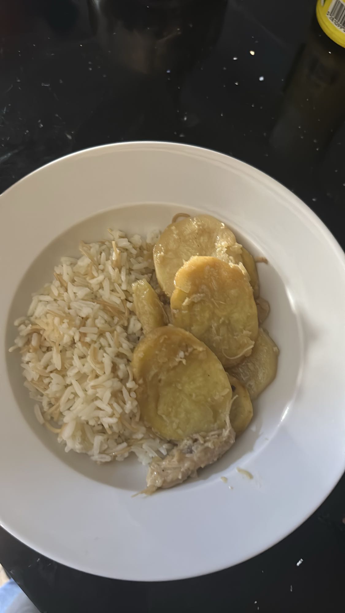 Rice with chicken & potato