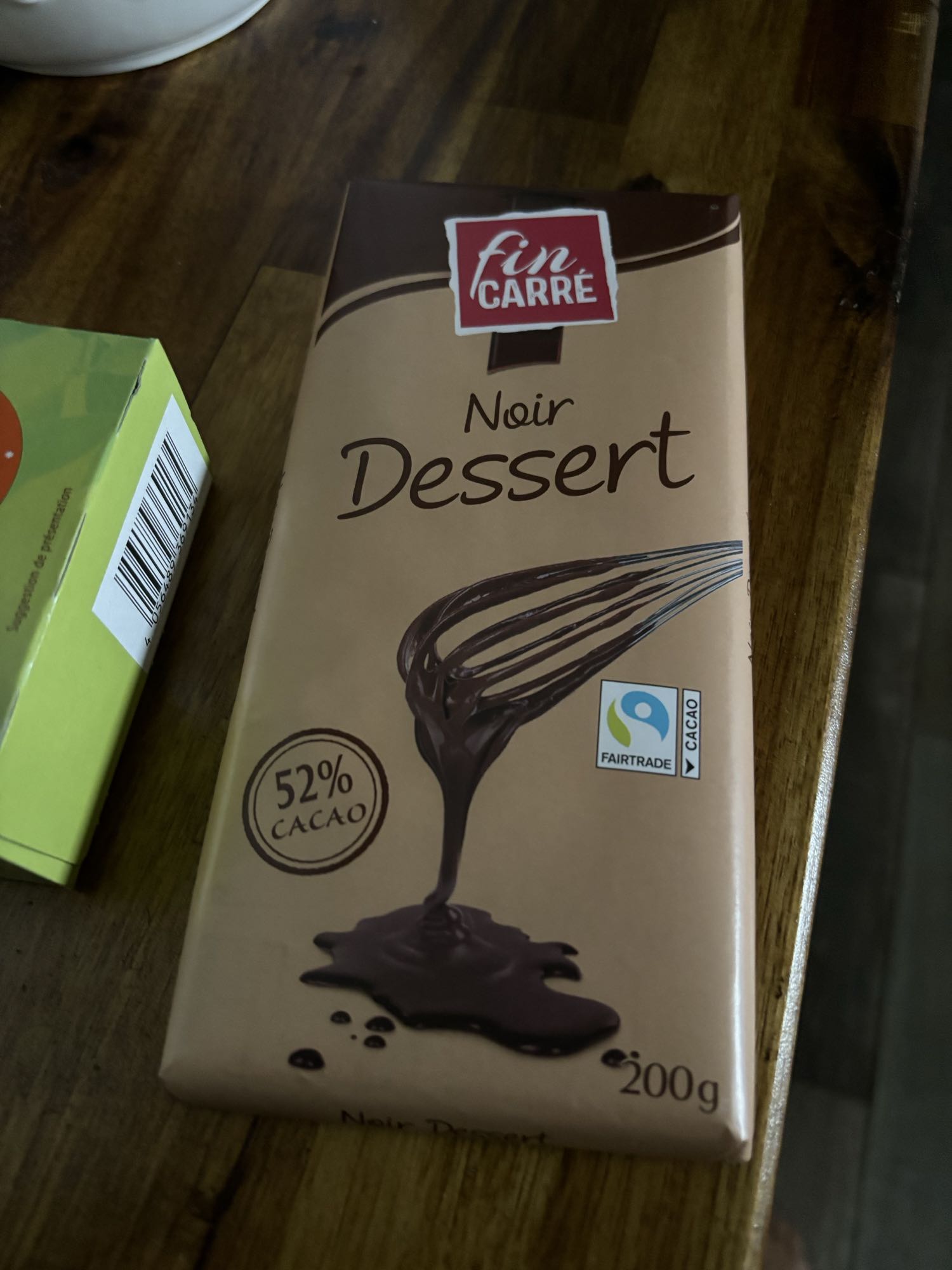 Chocolat noir dessert