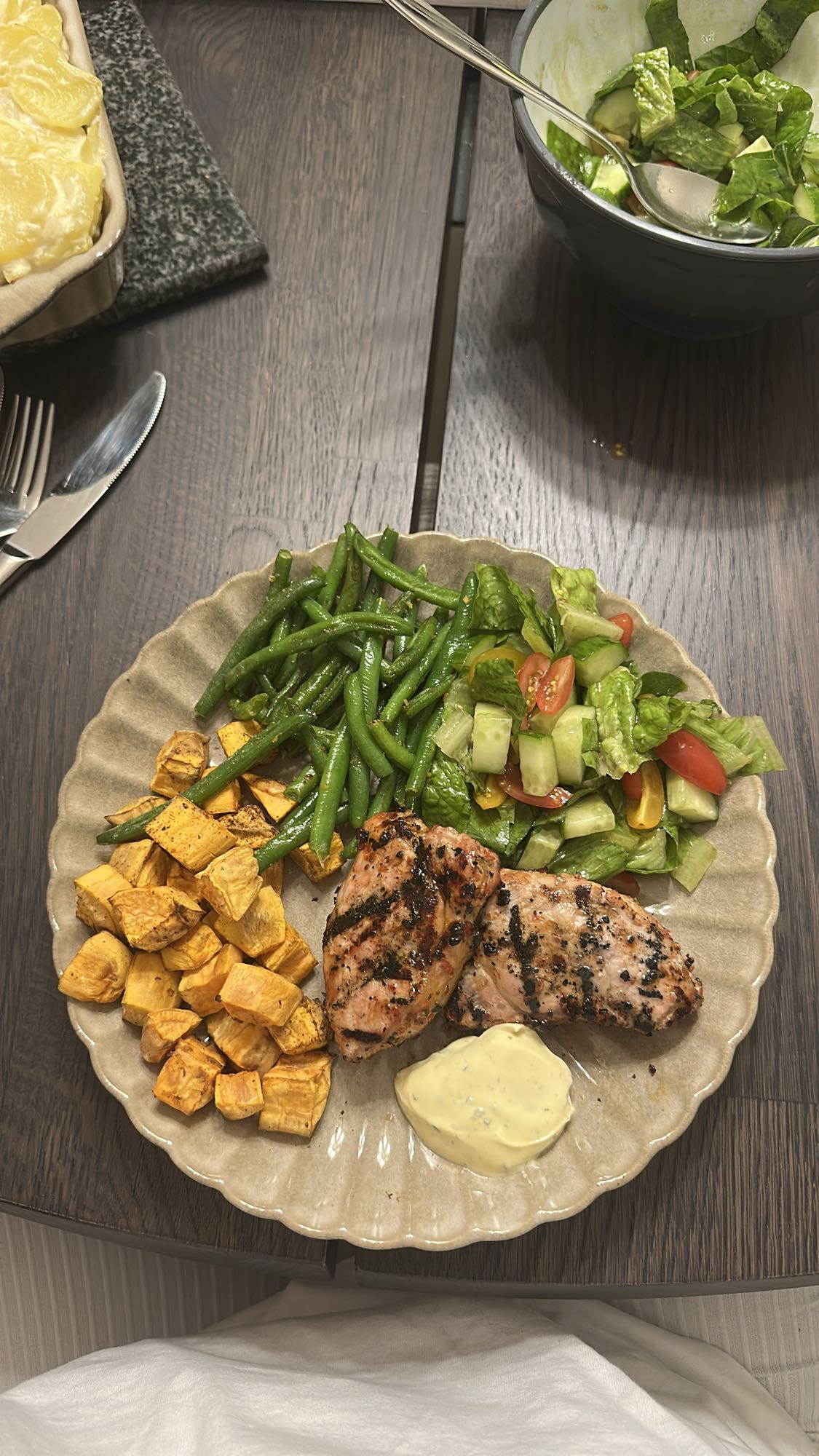 Kyckling med sötpotatis