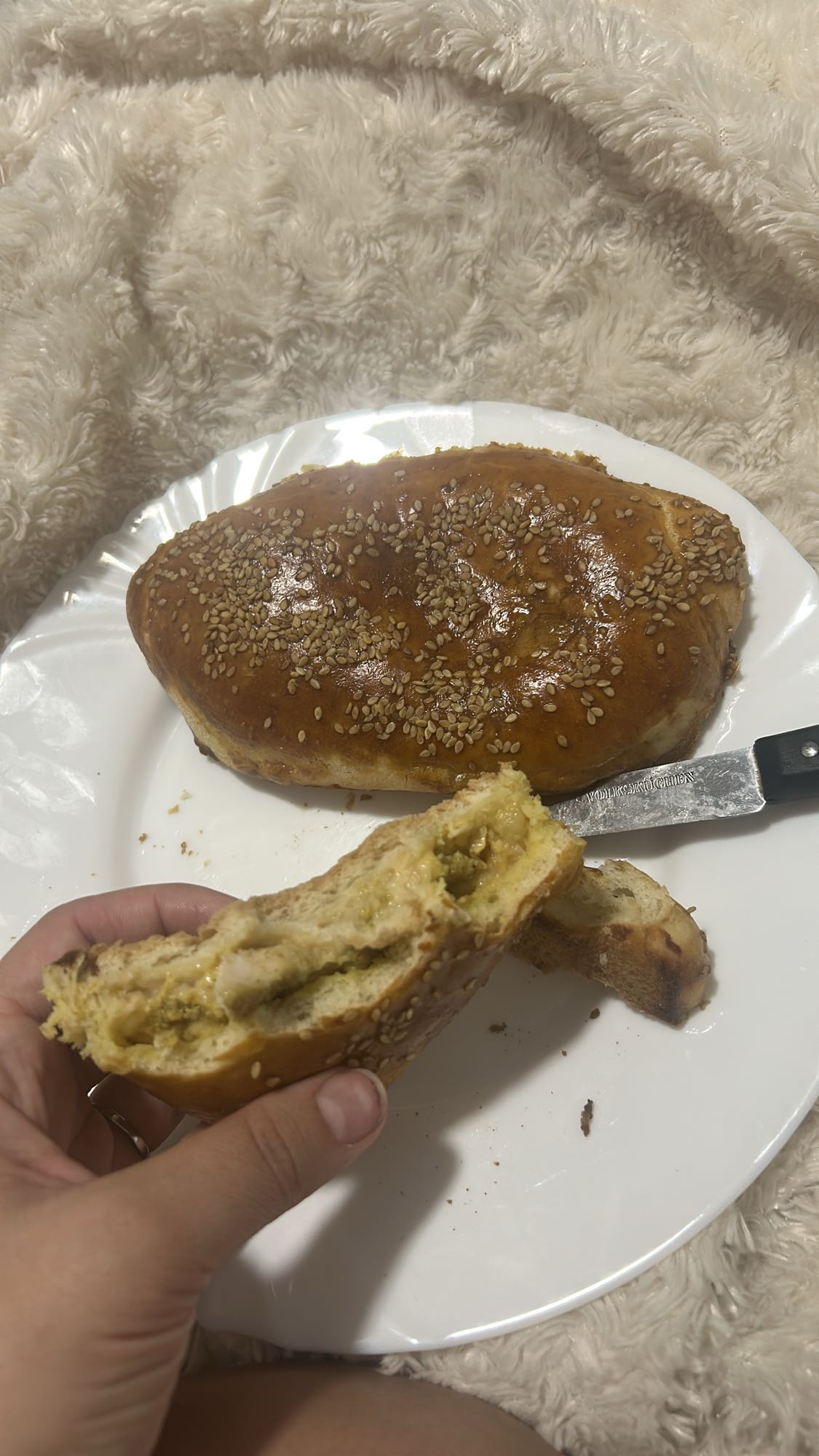 Pain farci au fromage