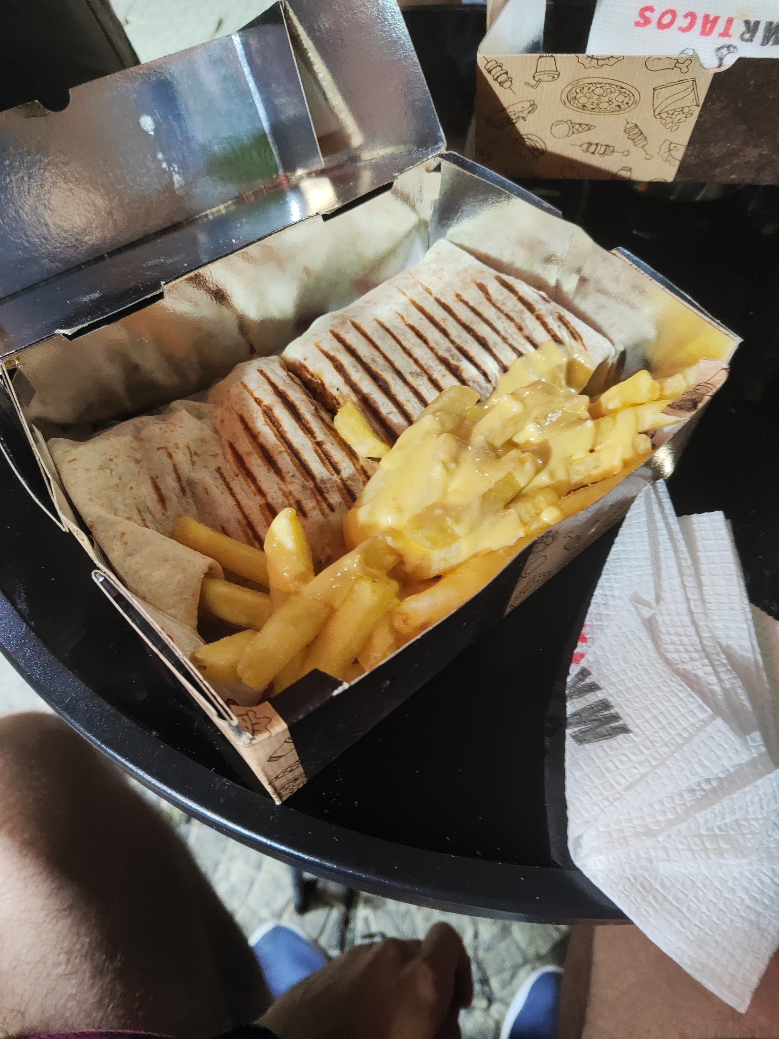 Wrap with cheese fries
