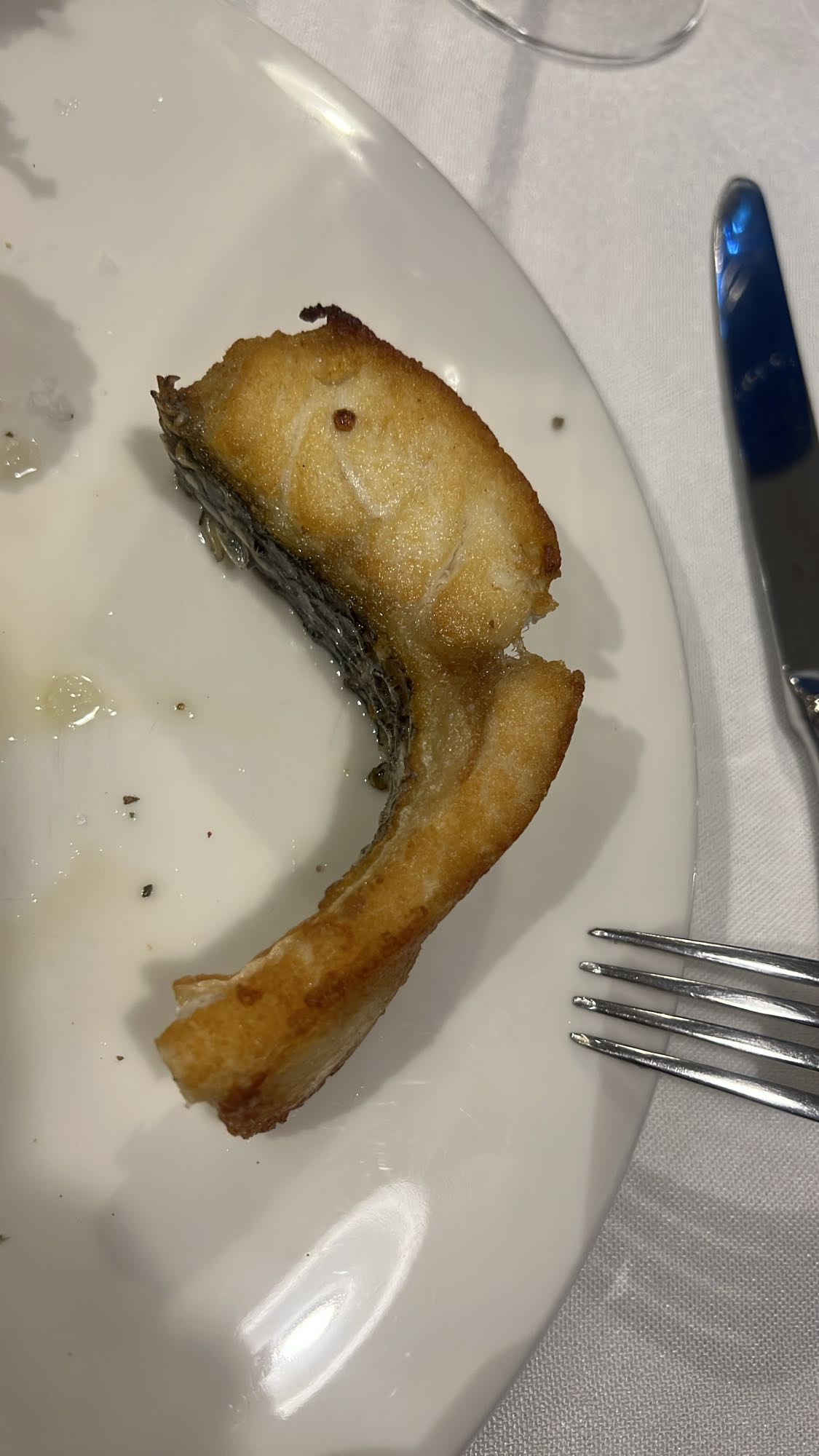 Rodaja de pescado frito