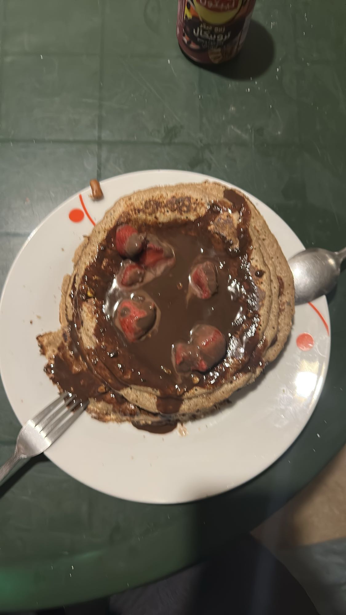 Chocolate Strawberry Pancakes