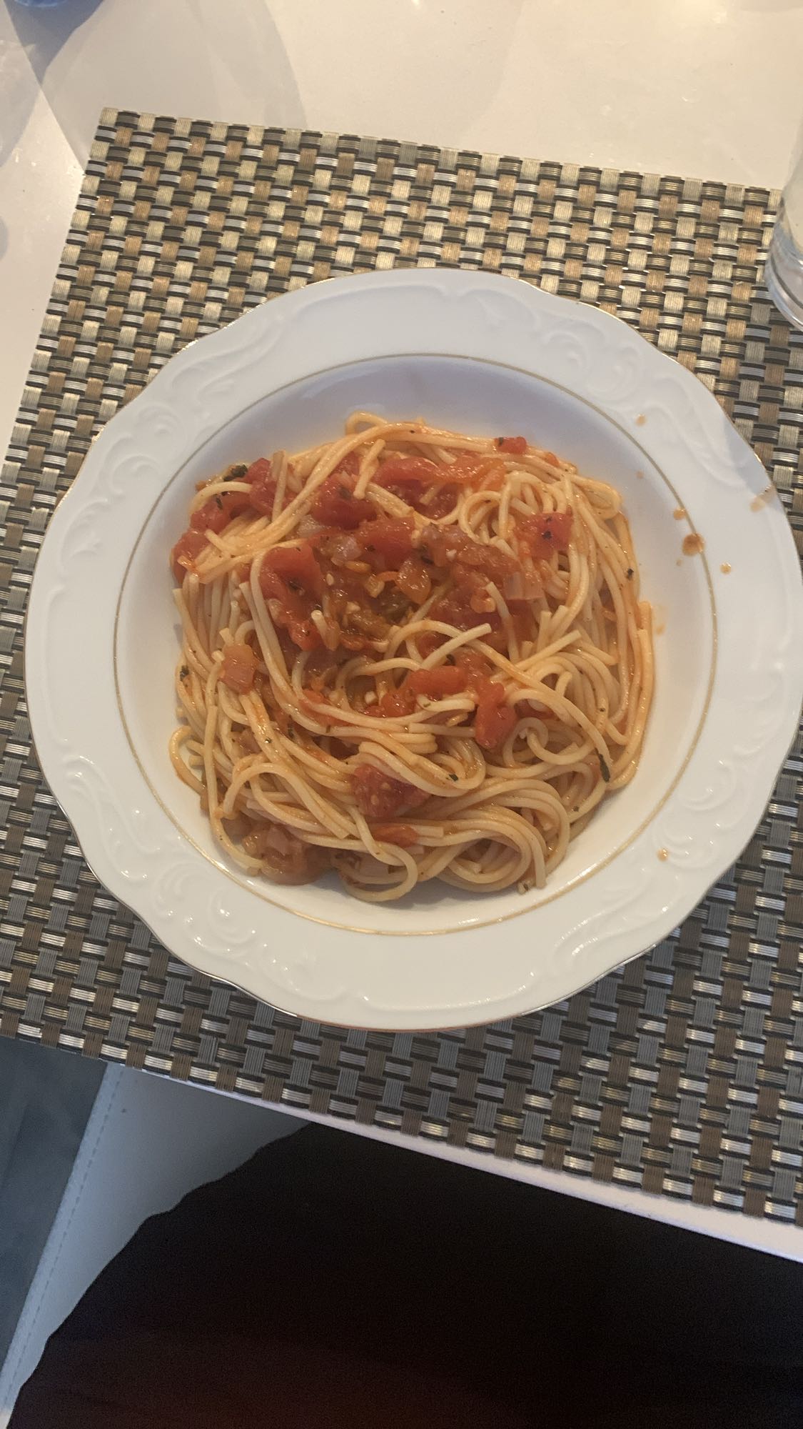 Spaghetti à la tomate