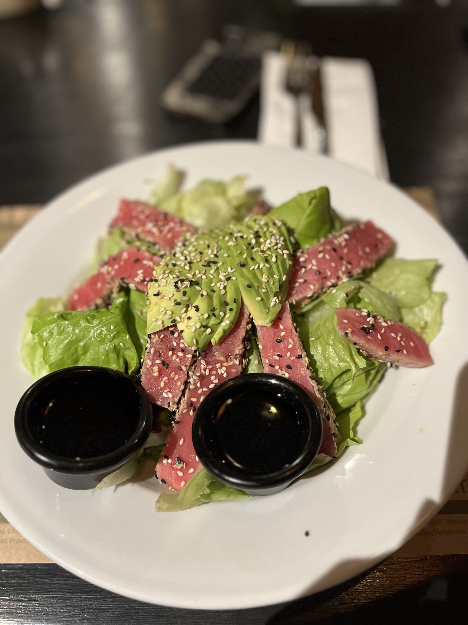 Ensalada de atún y aguacate